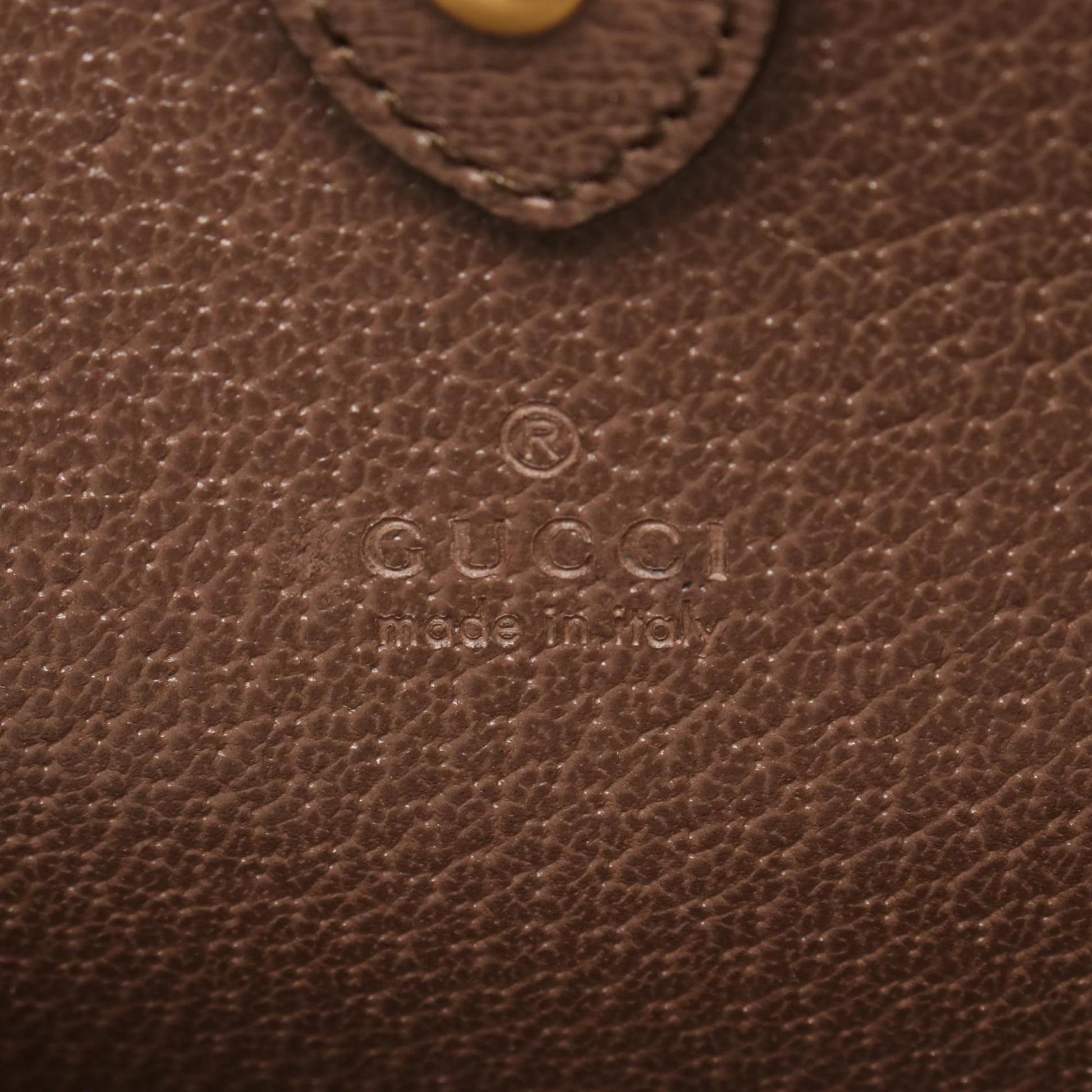 Gucci Beige Brown Multi-Color Gg Supreme Leather Handbag Tote Bag