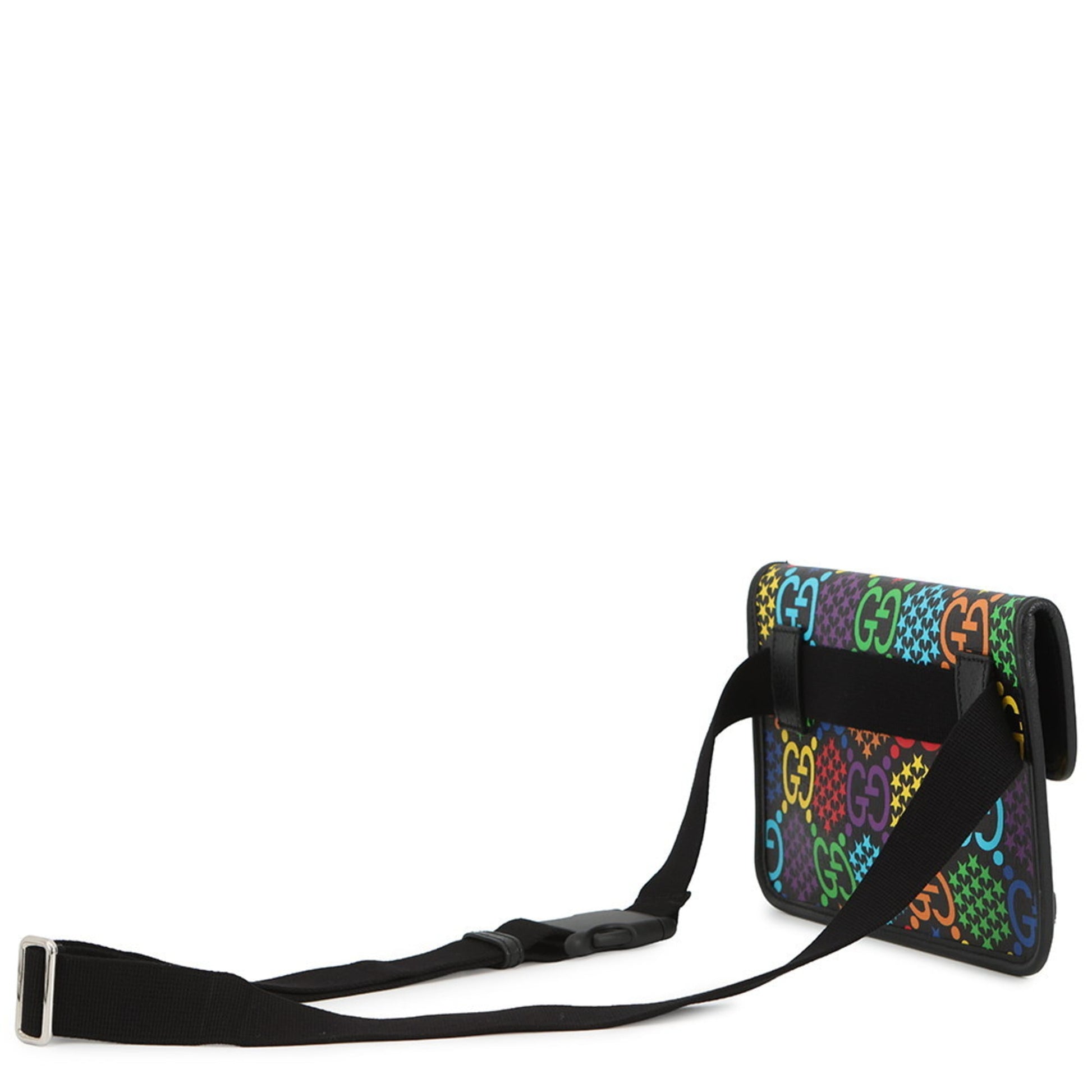 Gucci Black Multi-Color Pvc Sling Bag