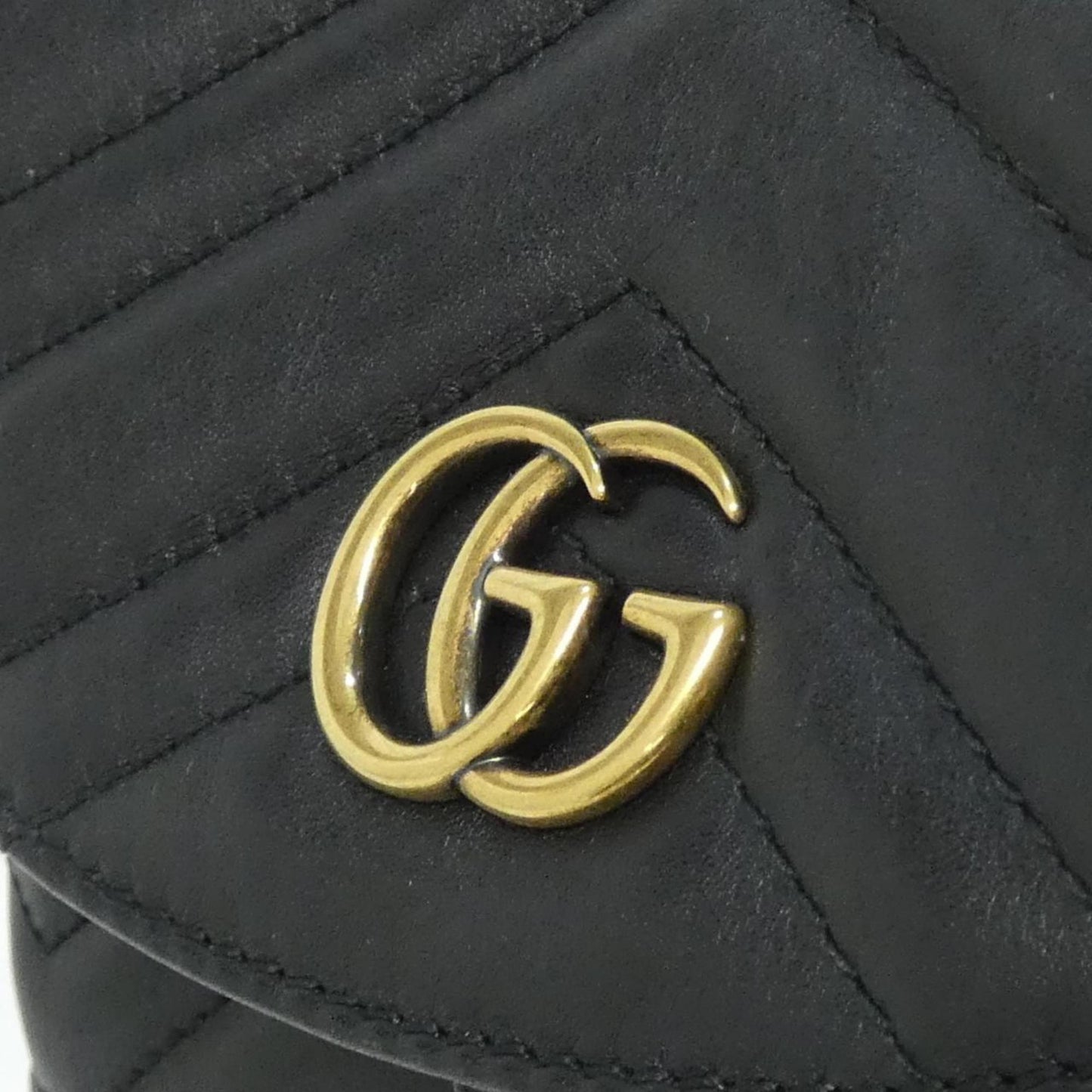 Gucci Black Leather Backpack