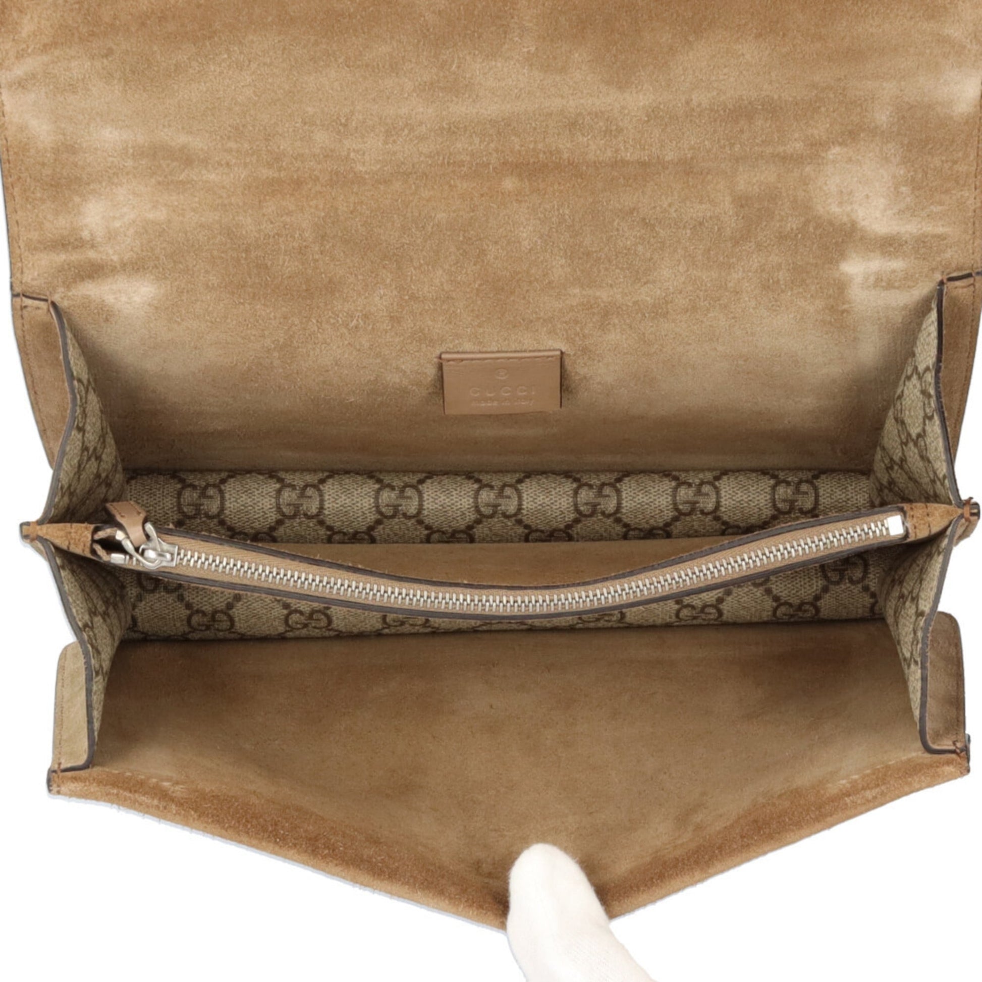 Gucci Beige Gg Supreme Shoulder Bag