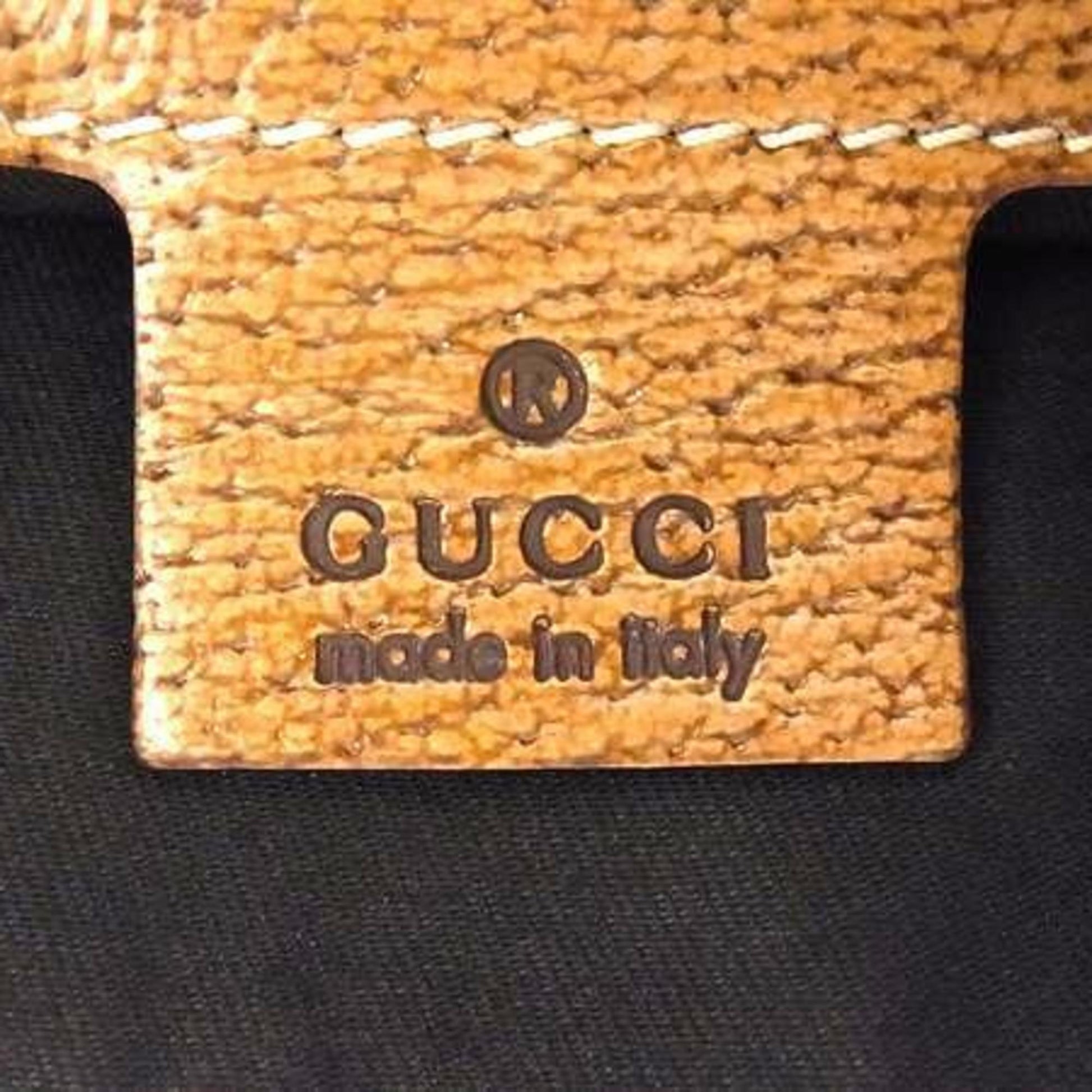 Gucci Brown Gg Canvas Handbag Shoulder Bag Tote Bag