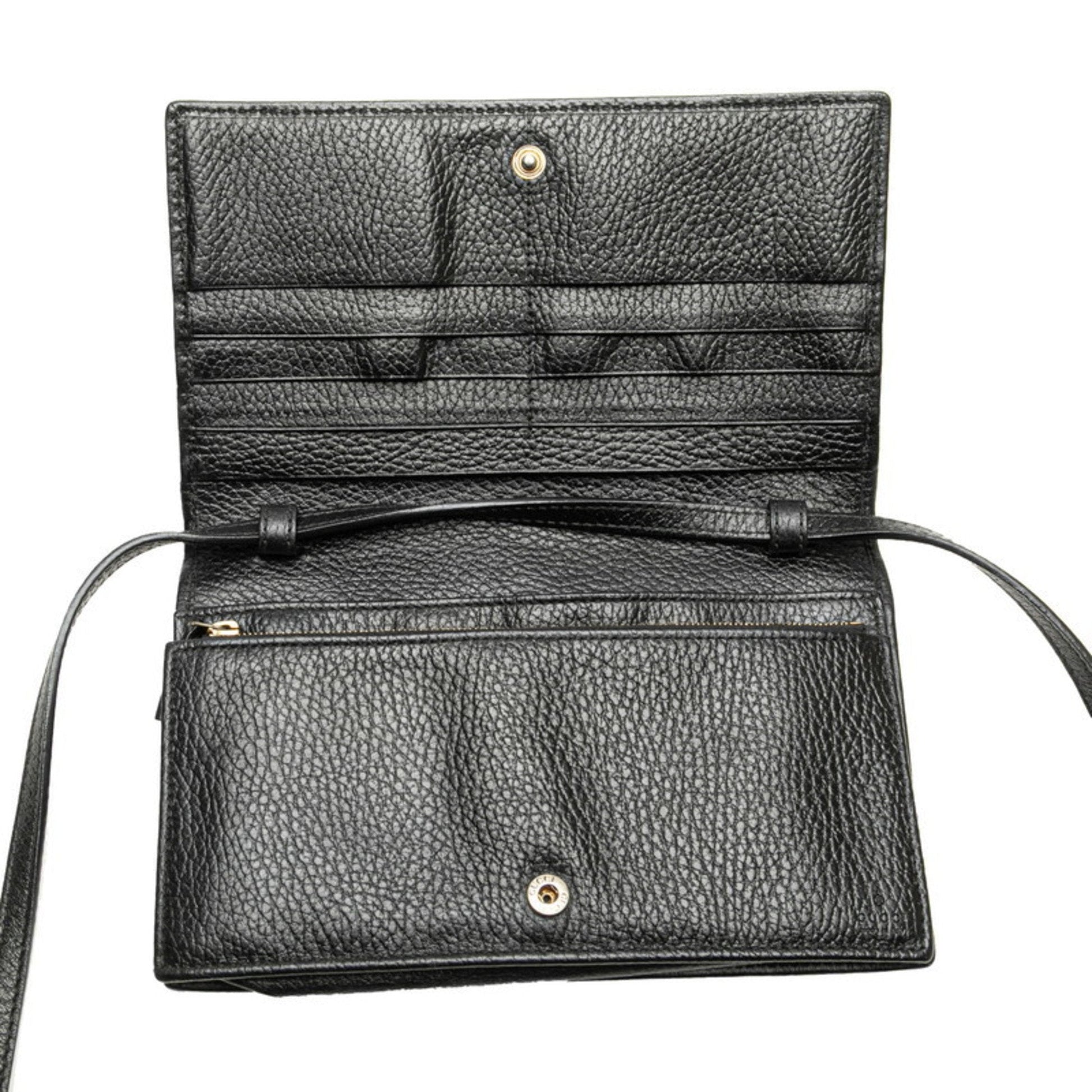 Gucci Black Leather Shoulder Bag
