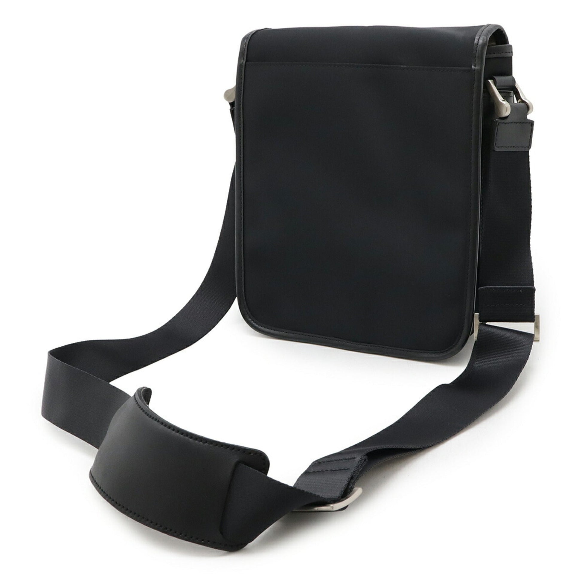 Burberry Shoulder Bag Leather Nylon Black Shoulder Bag 5