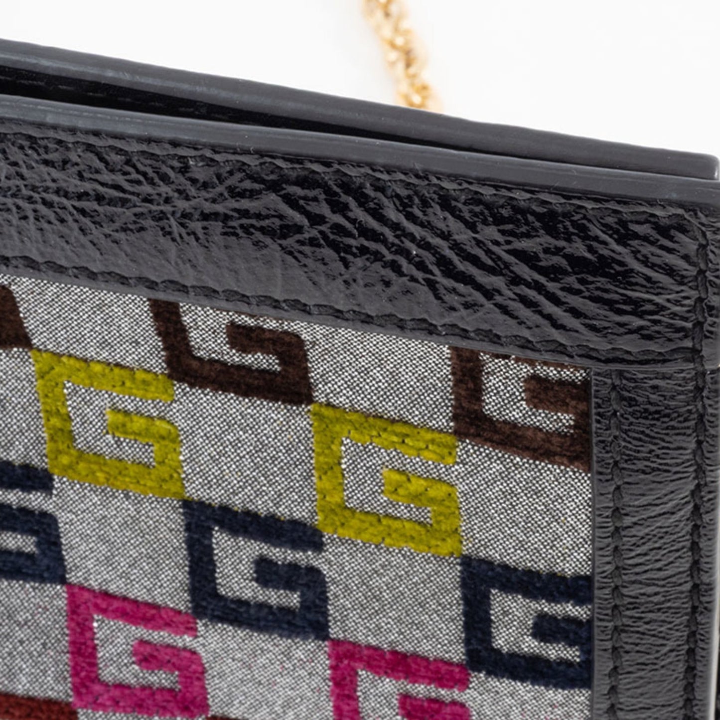 Gucci Multi-Color Canvas Leather Shoulder Bag