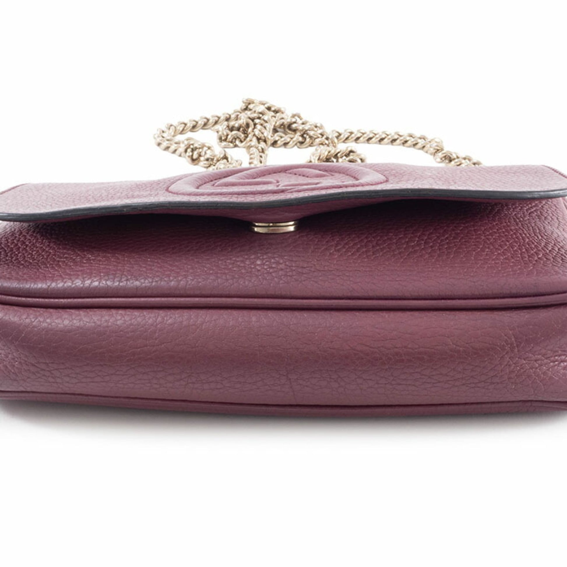 Gucci Purple Leather Shoulder Bag