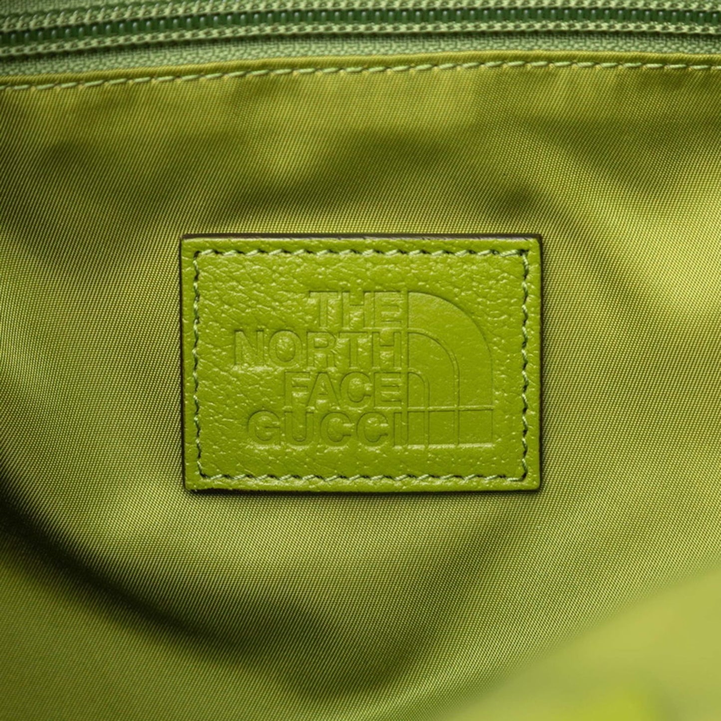 Gucci Green Multi-Color Nylon Leather Backpack