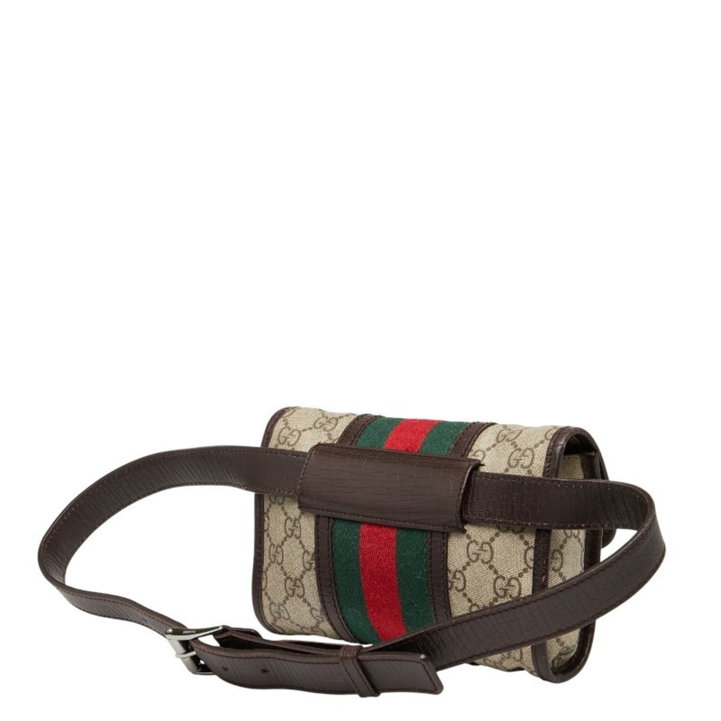Gucci Sherry Line Beige Multi-Color Pvc Leather Sling Bag