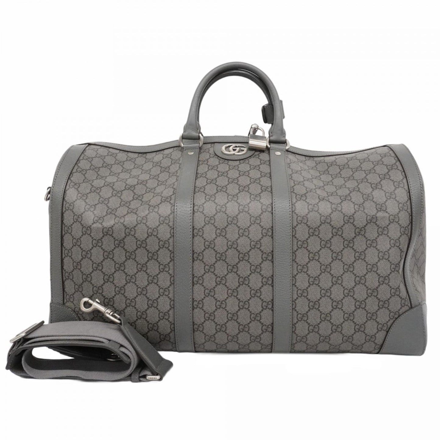 Gucci Gray Pvc Boston Bag