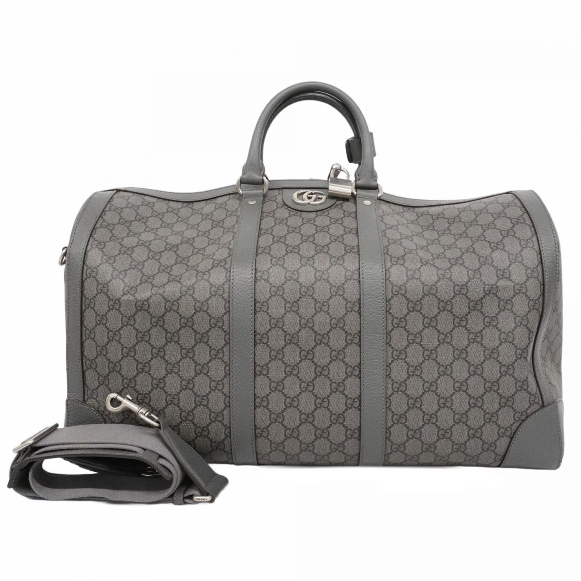 Gucci Gray Pvc Boston Bag