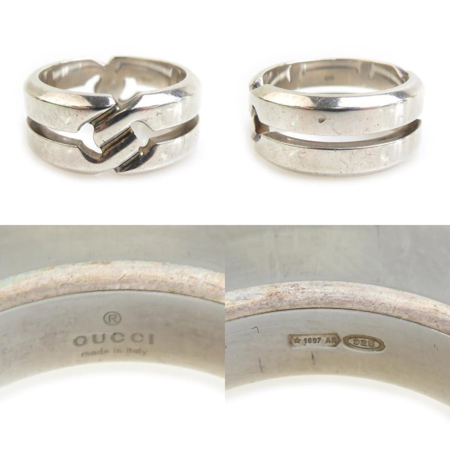 Gucci Silver Silver 925 Band Ring