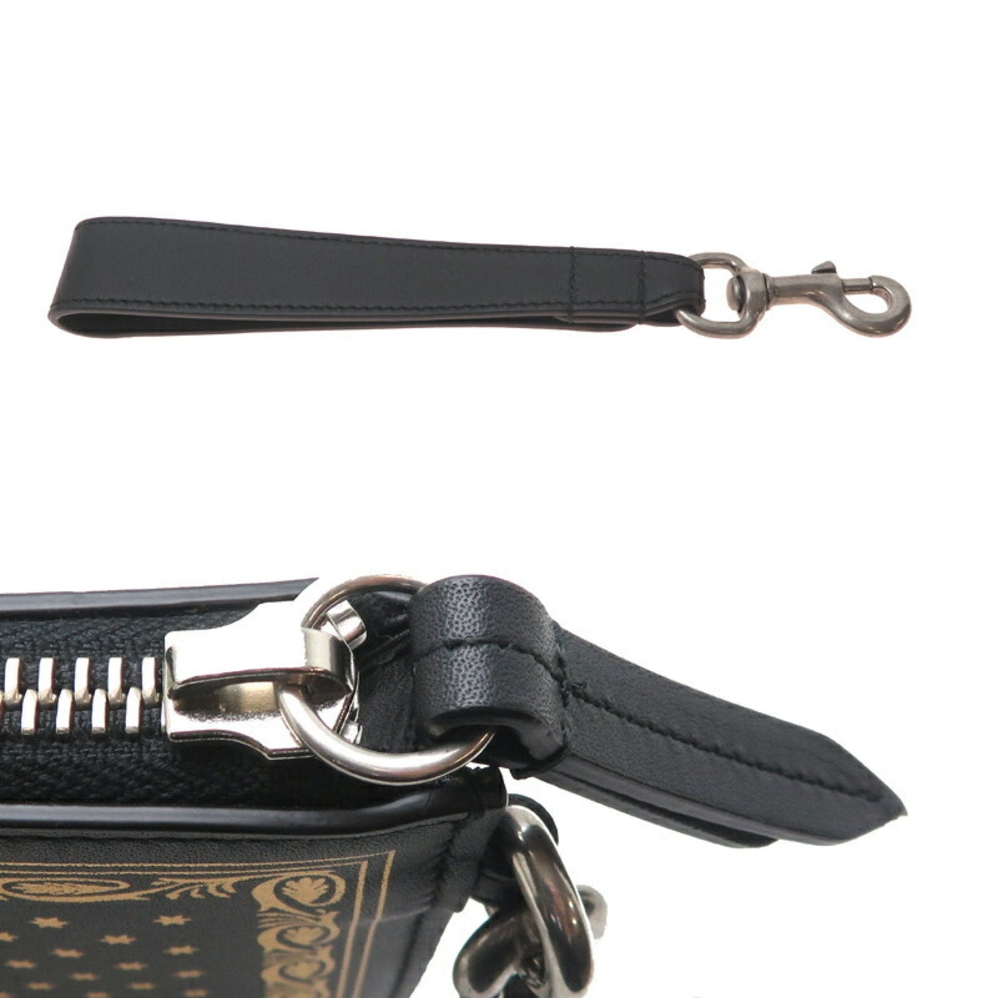 Gucci Black Leather Clutch Bag