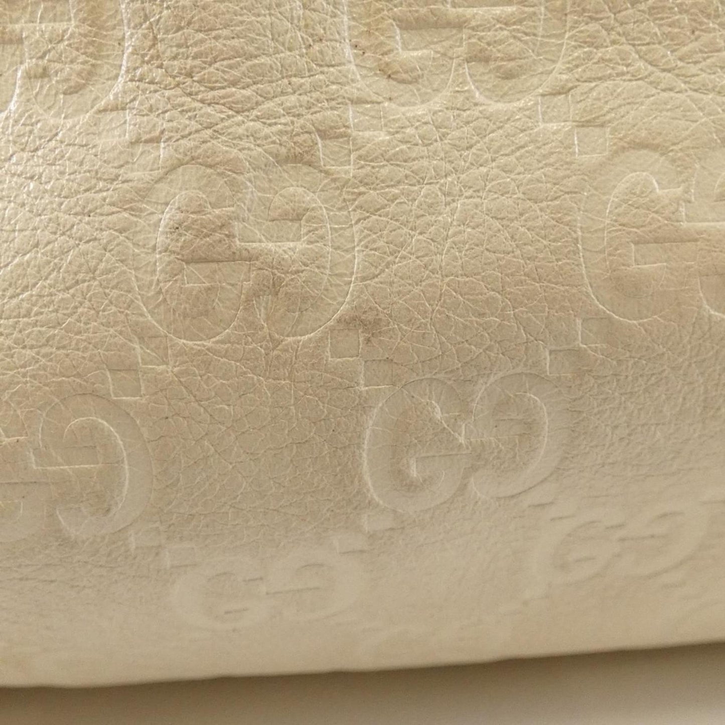 Gucci Ivory Leather Handbag