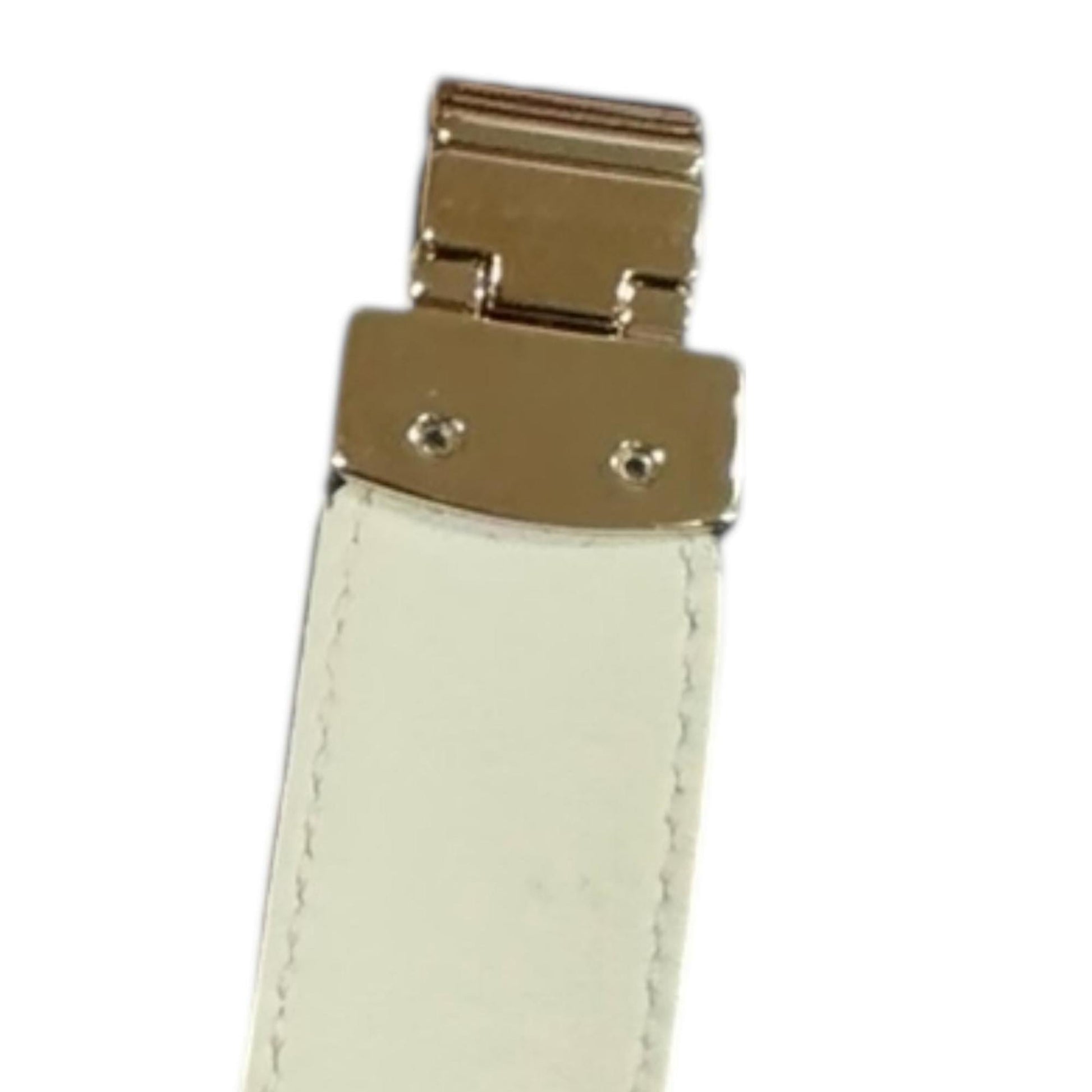 Gucci White Leather Shoulder Bag