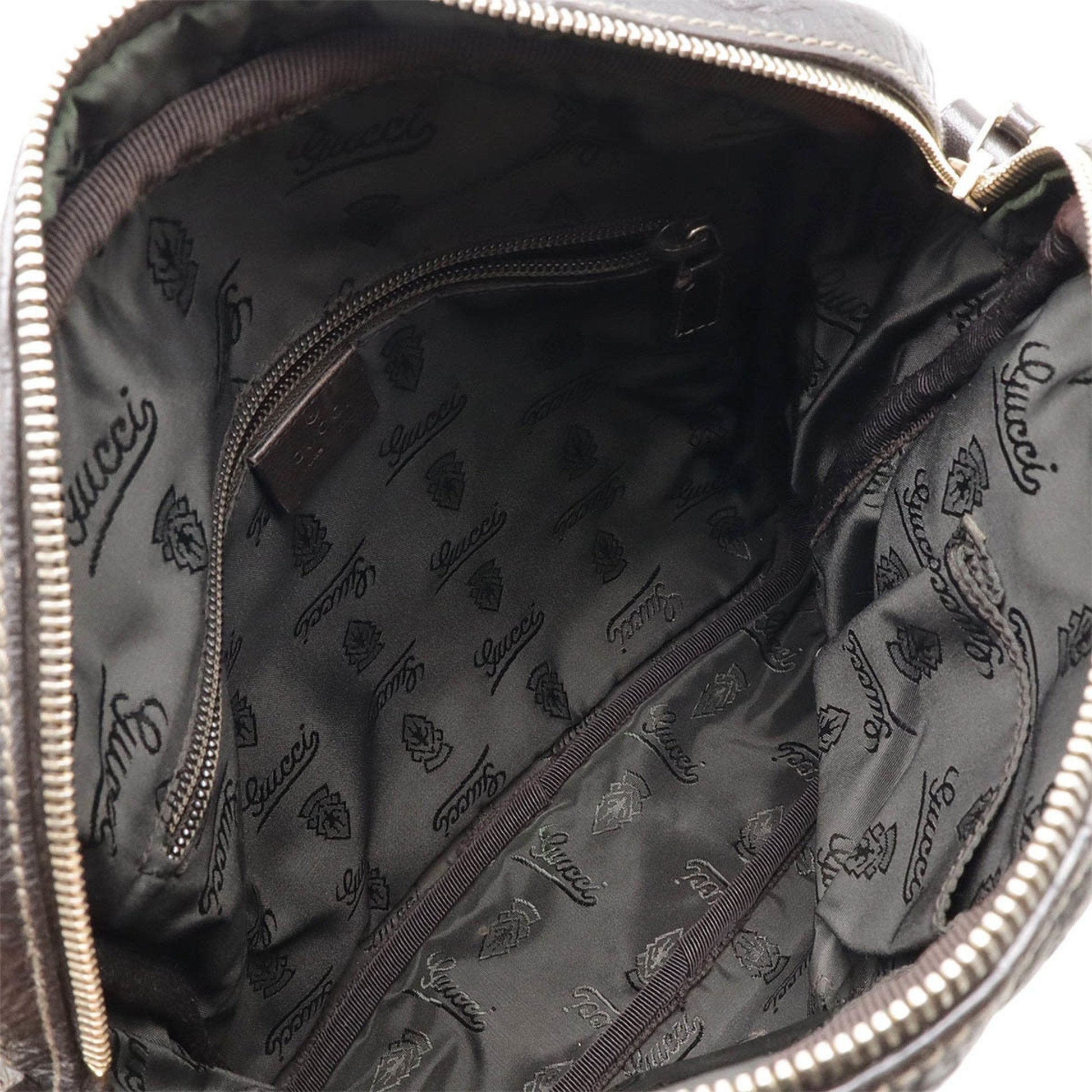 Gucci Dark Brown Leather Shoulder Bag