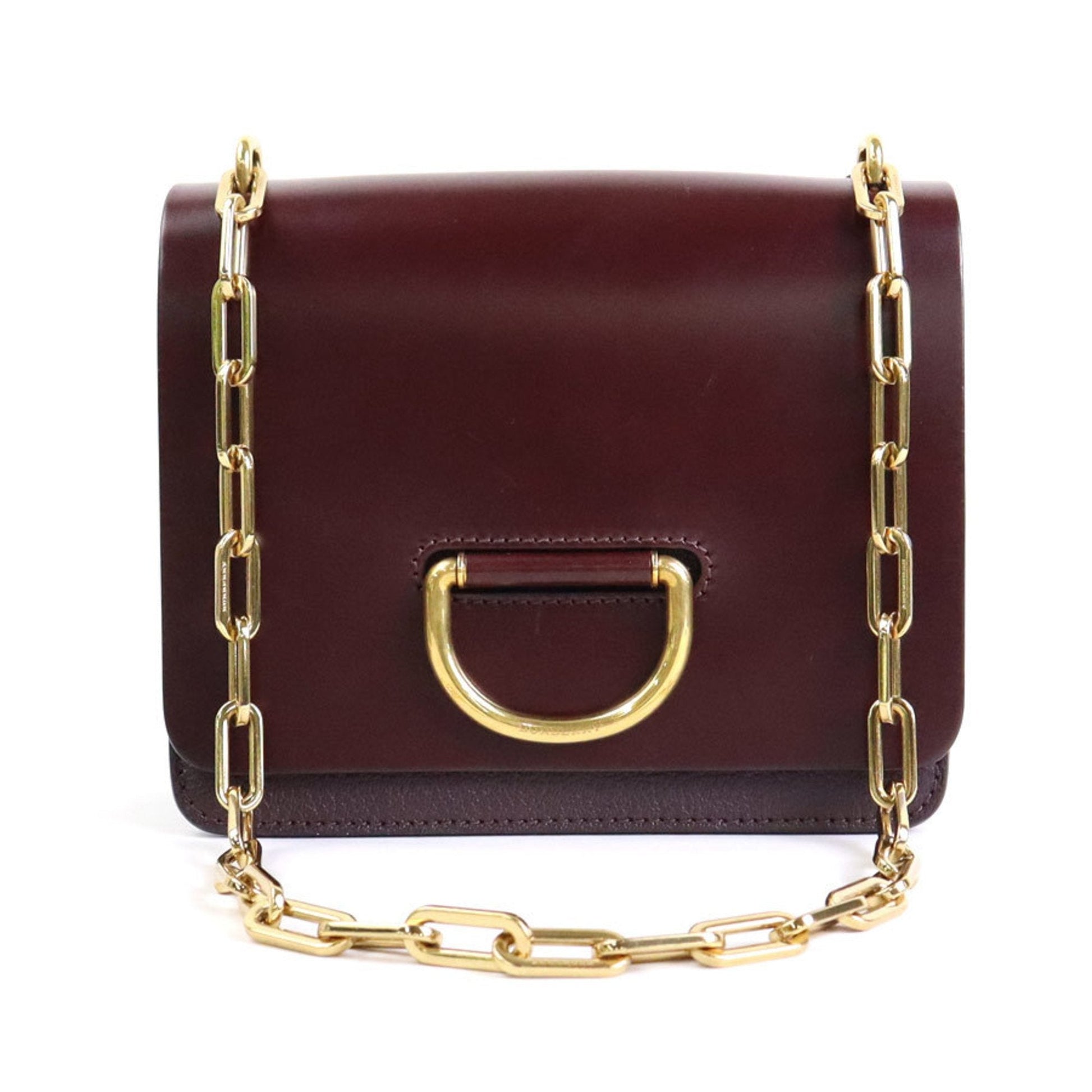 Burberry Bordeaux Shoulder Bag Leather Shoulder Bag 1
