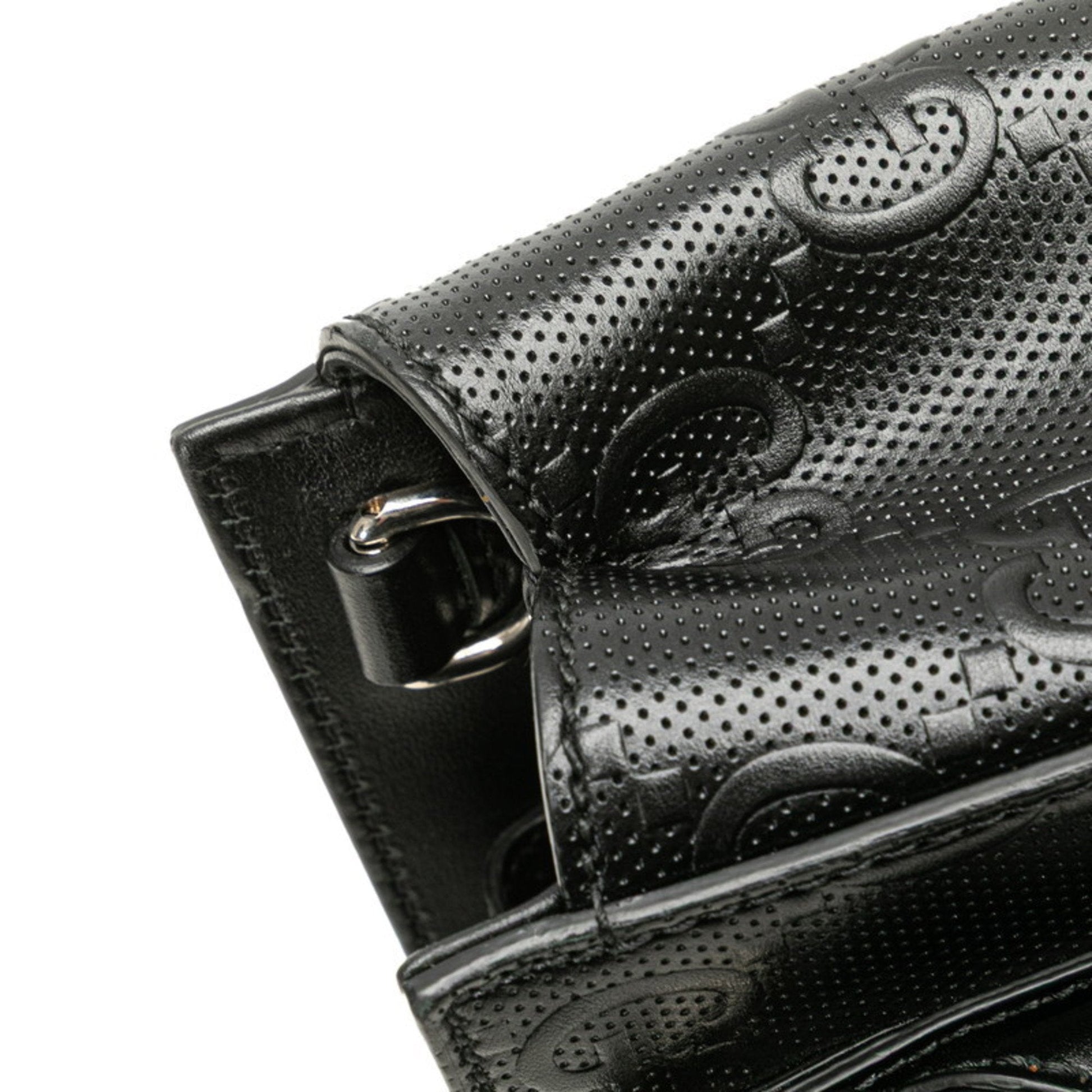 Gucci Black Leather Handbag Shoulder Bag