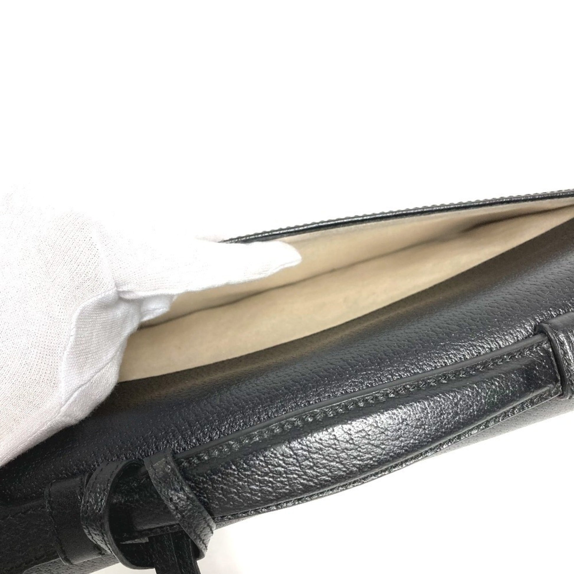 Gucci Black Leather Briefcase Handbag