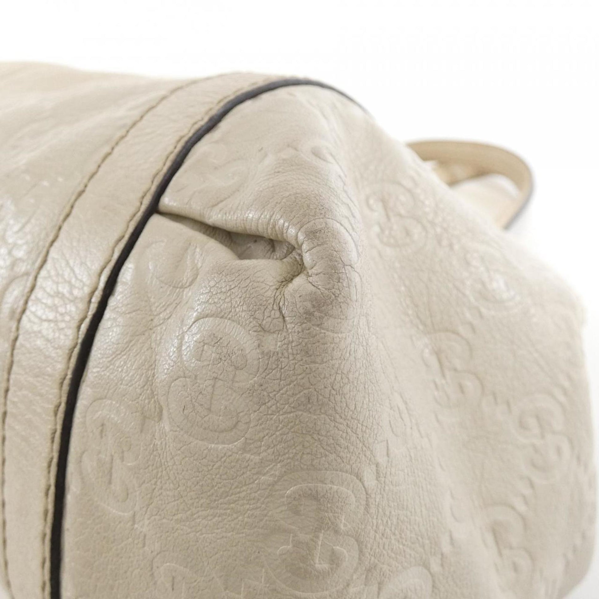 Gucci Ivory Leather Handbag