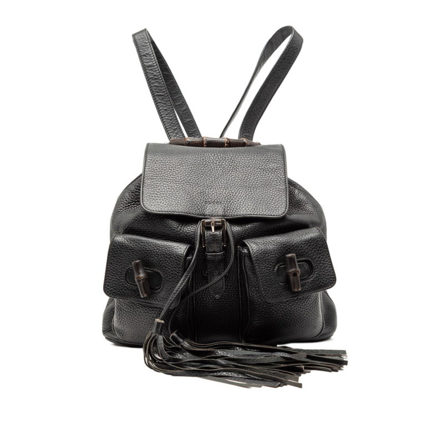 Gucci Black Leather Backpack