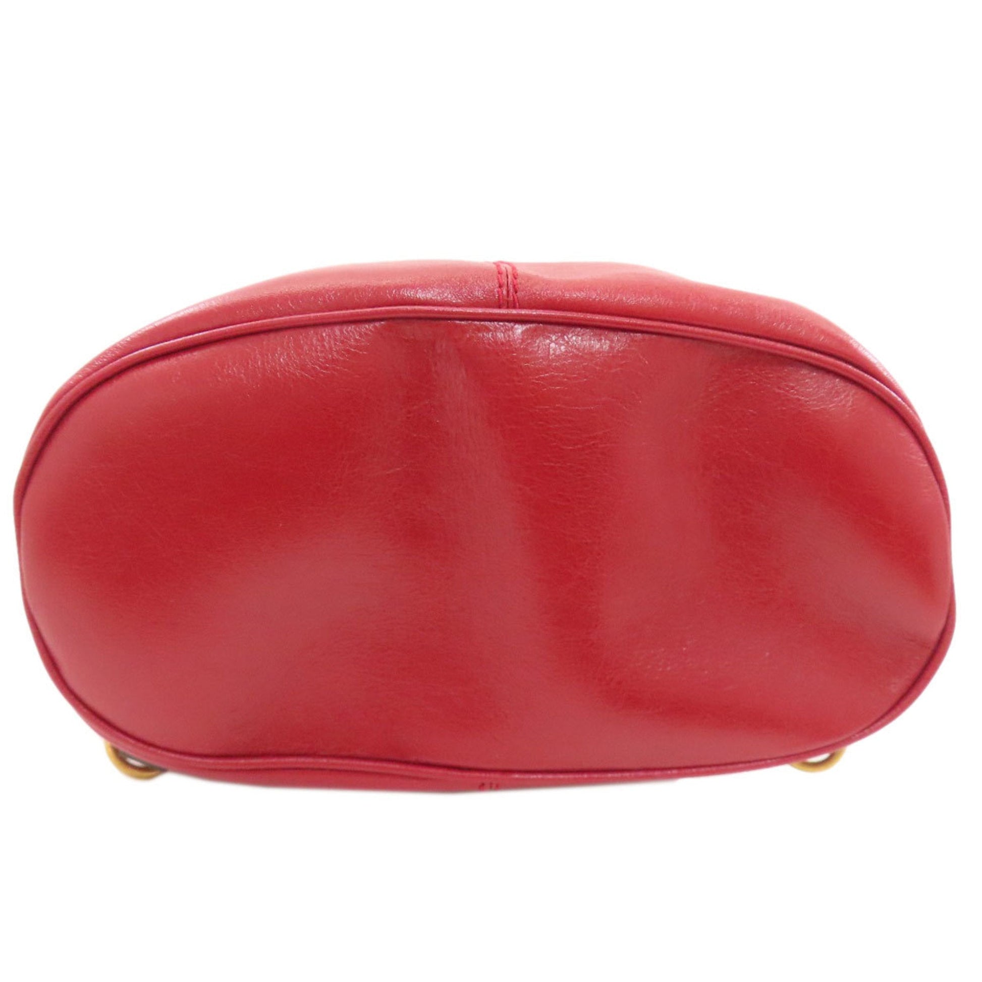 Gucci Red Color Leather Shoulder Bag