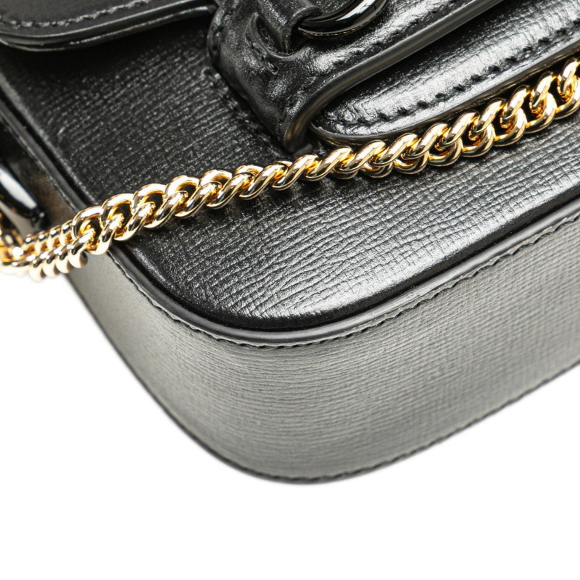 Gucci Black Pvc Leather Shoulder Bag