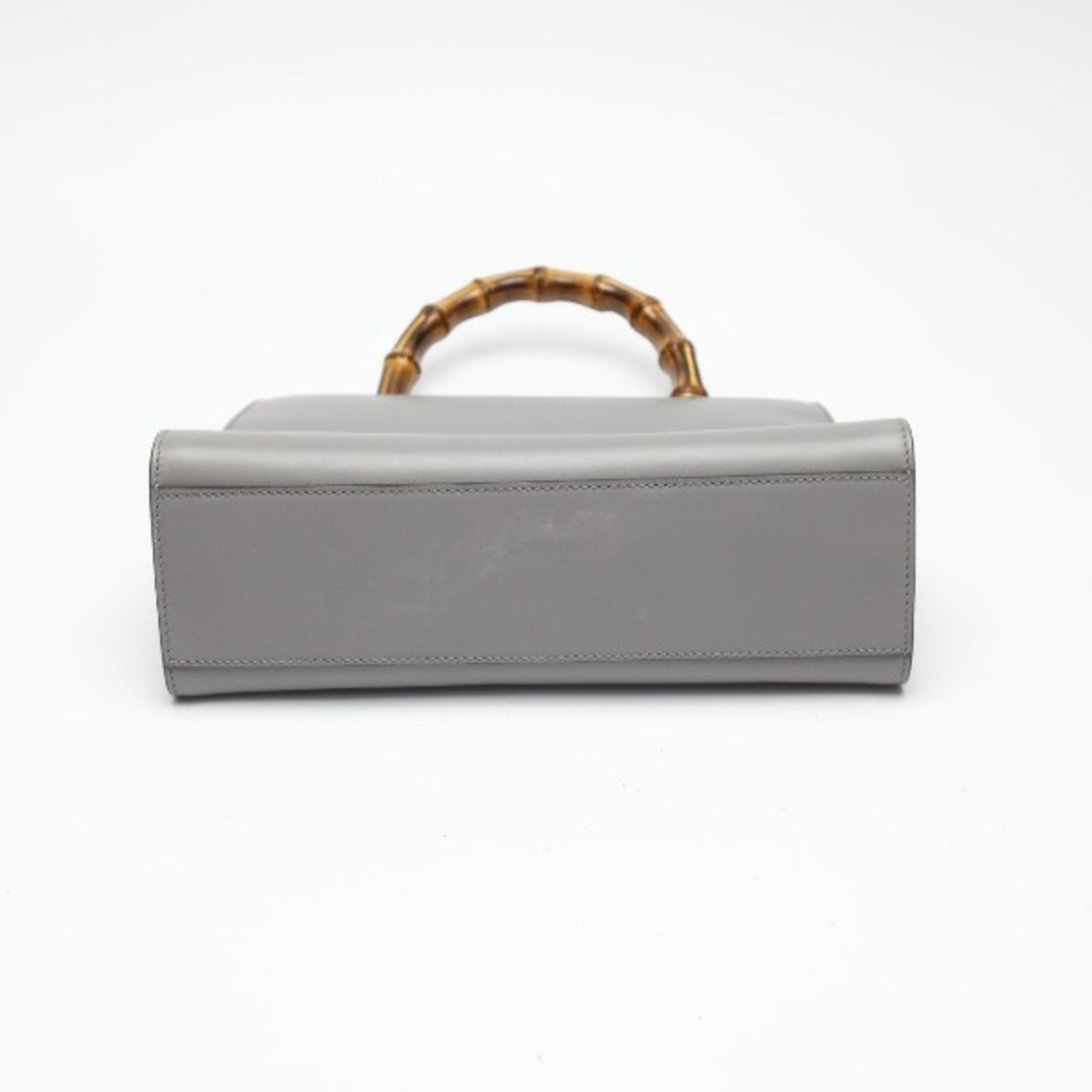 Gucci Gray Bamboo Handbag
