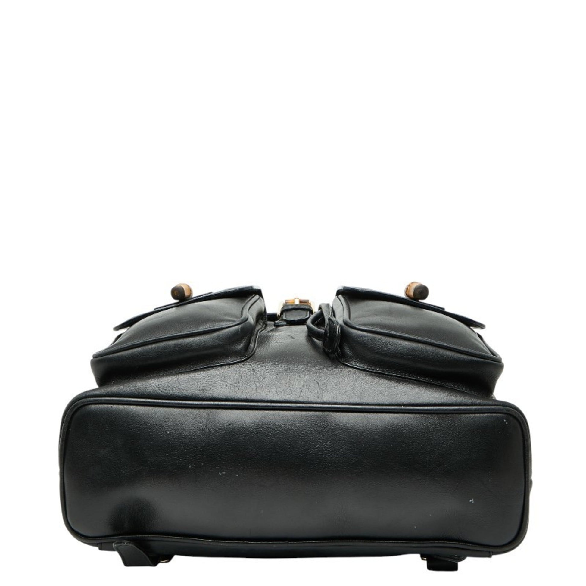 Gucci Black Leather Backpack