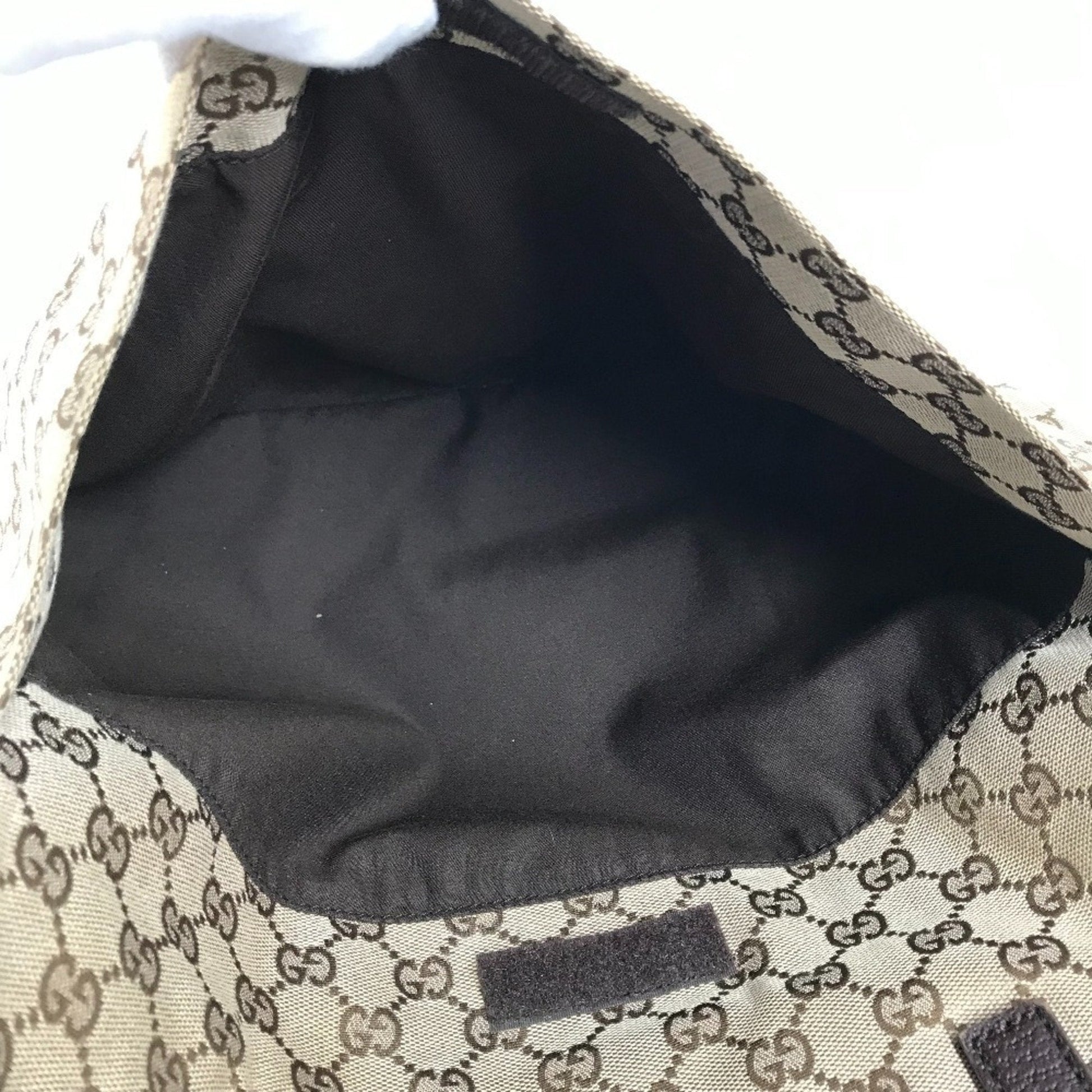 Gucci Beige Dark Brown Gg Canvas Shoulder Bag Tote Bag