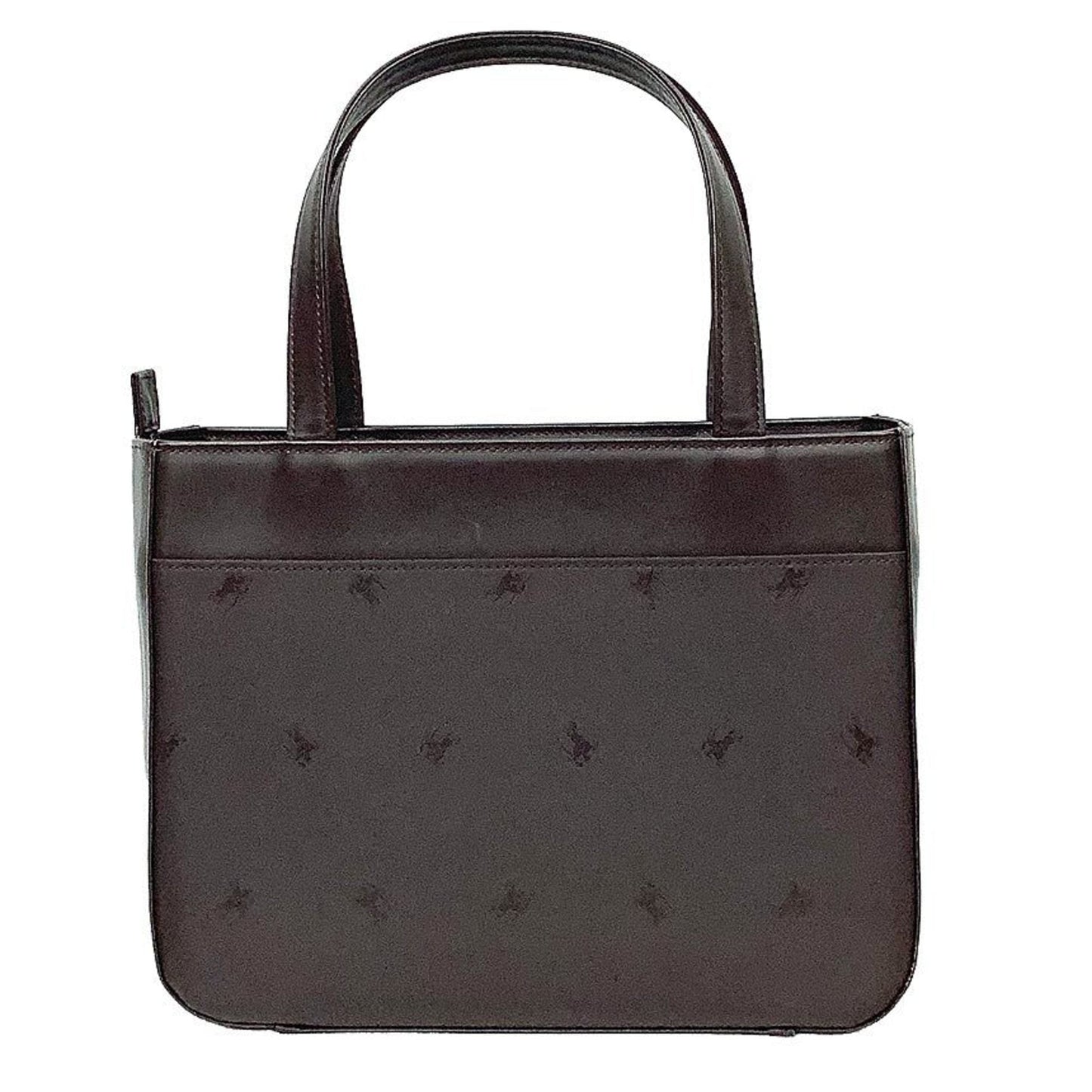 Burberry Handbag Tote Bag Leather Nylon Brown