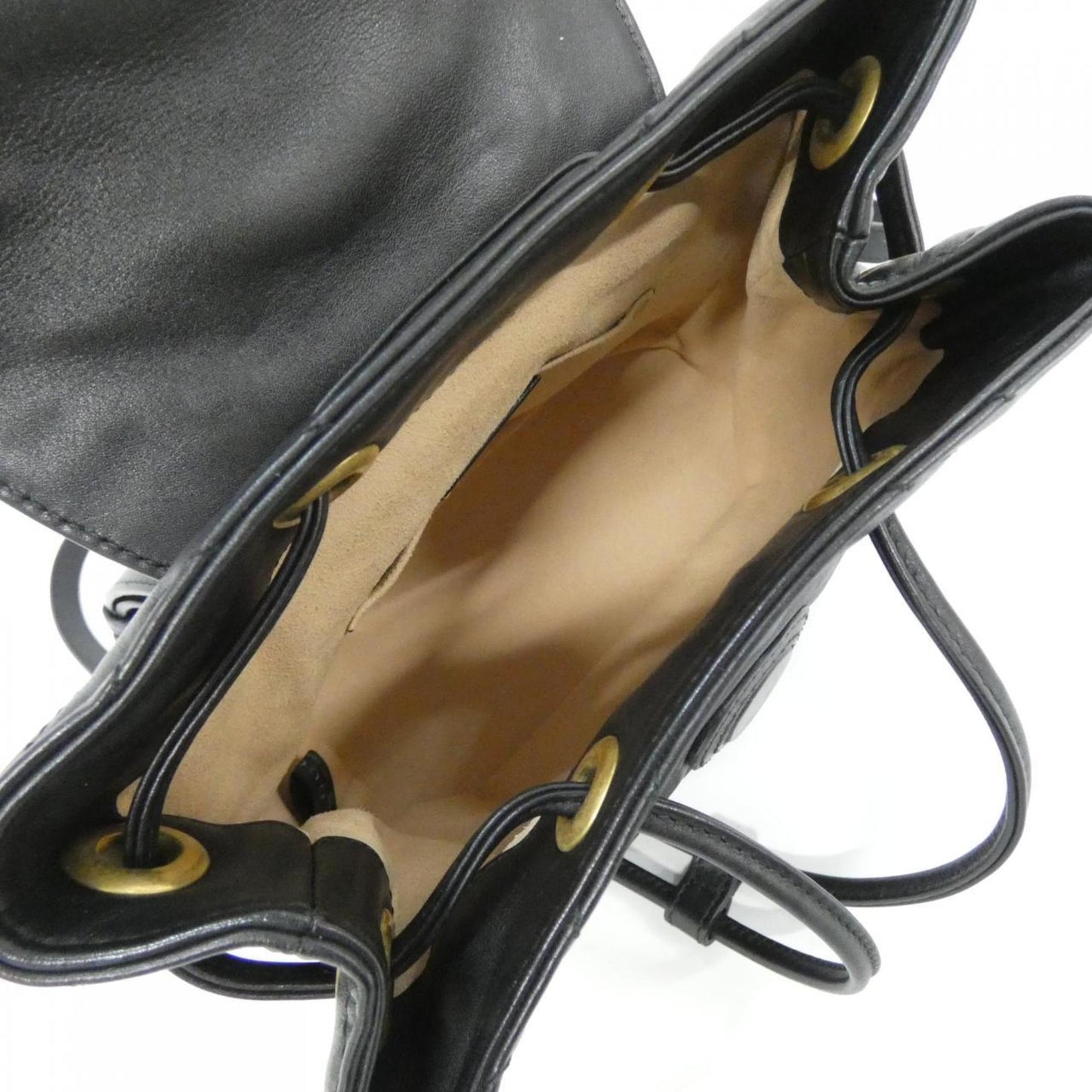 Gucci Black Leather Backpack
