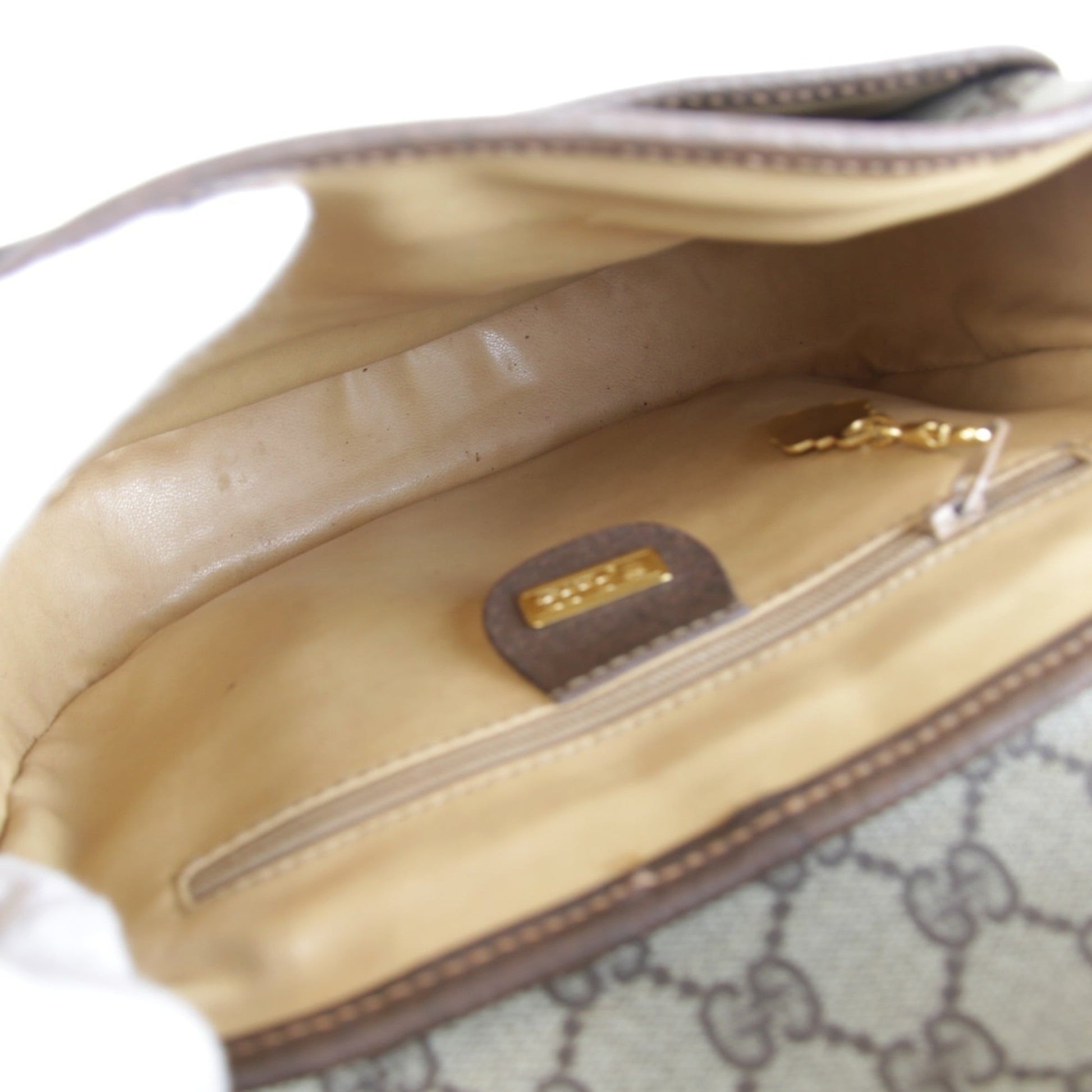 Gucci Brown Gg Supreme Shoulder Bag