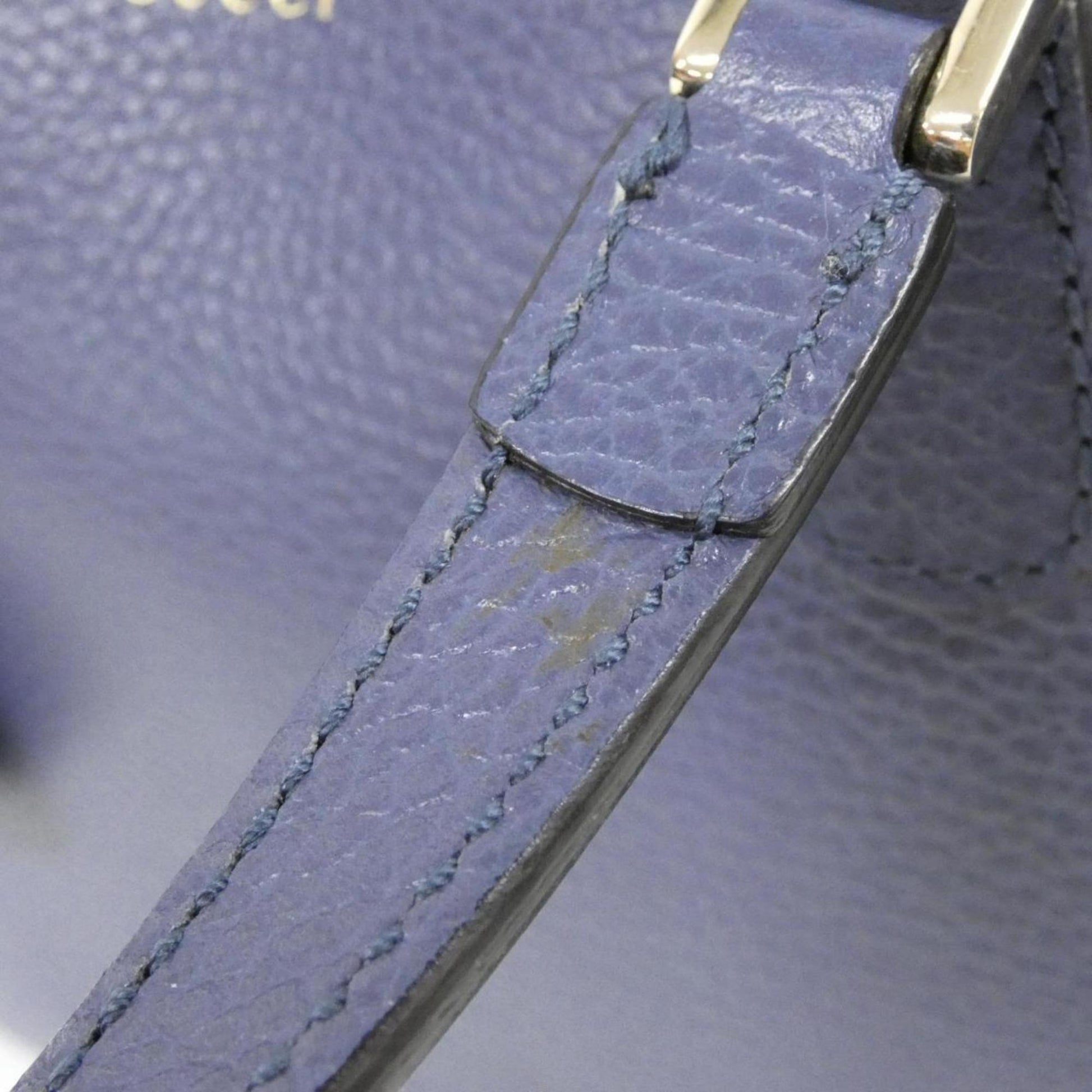 Gucci Blue Leather Handbag
