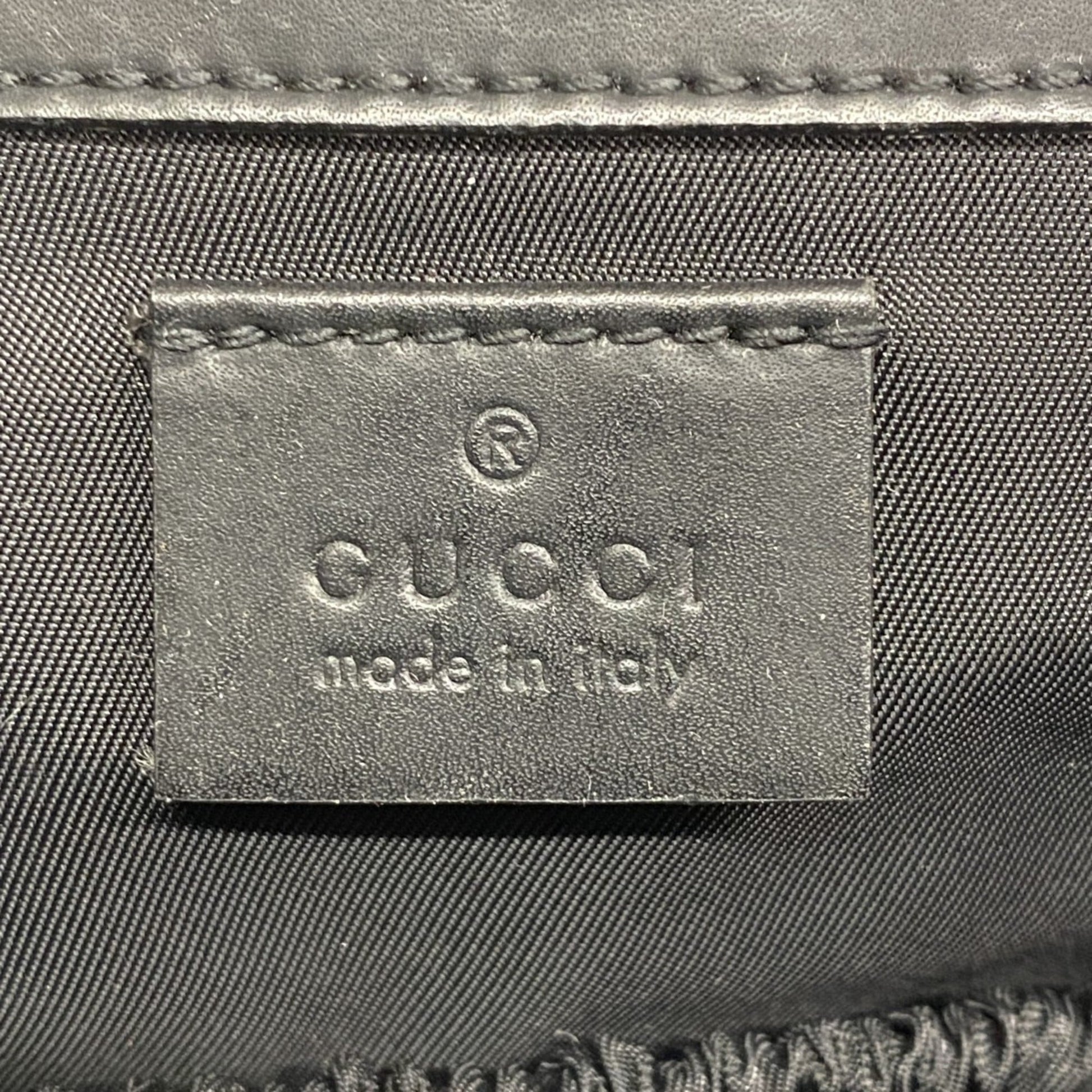 Gucci Black Pvc Shoulder Bag