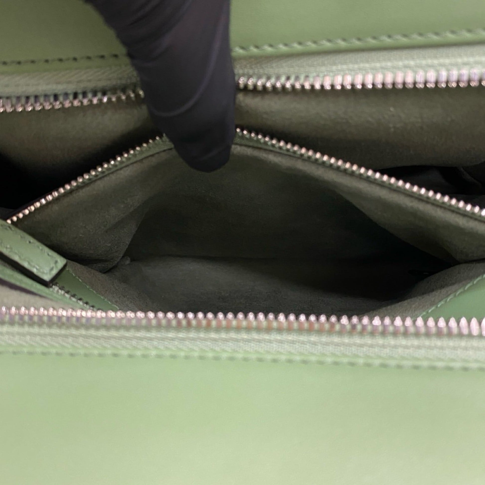 Gucci Green Leather Handbag Shoulder Bag