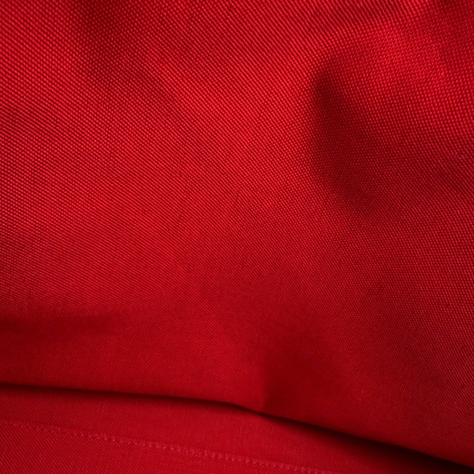 Gucci Multi-Color Red Brown Tweed Leather Shoulder Bag Tote Bag