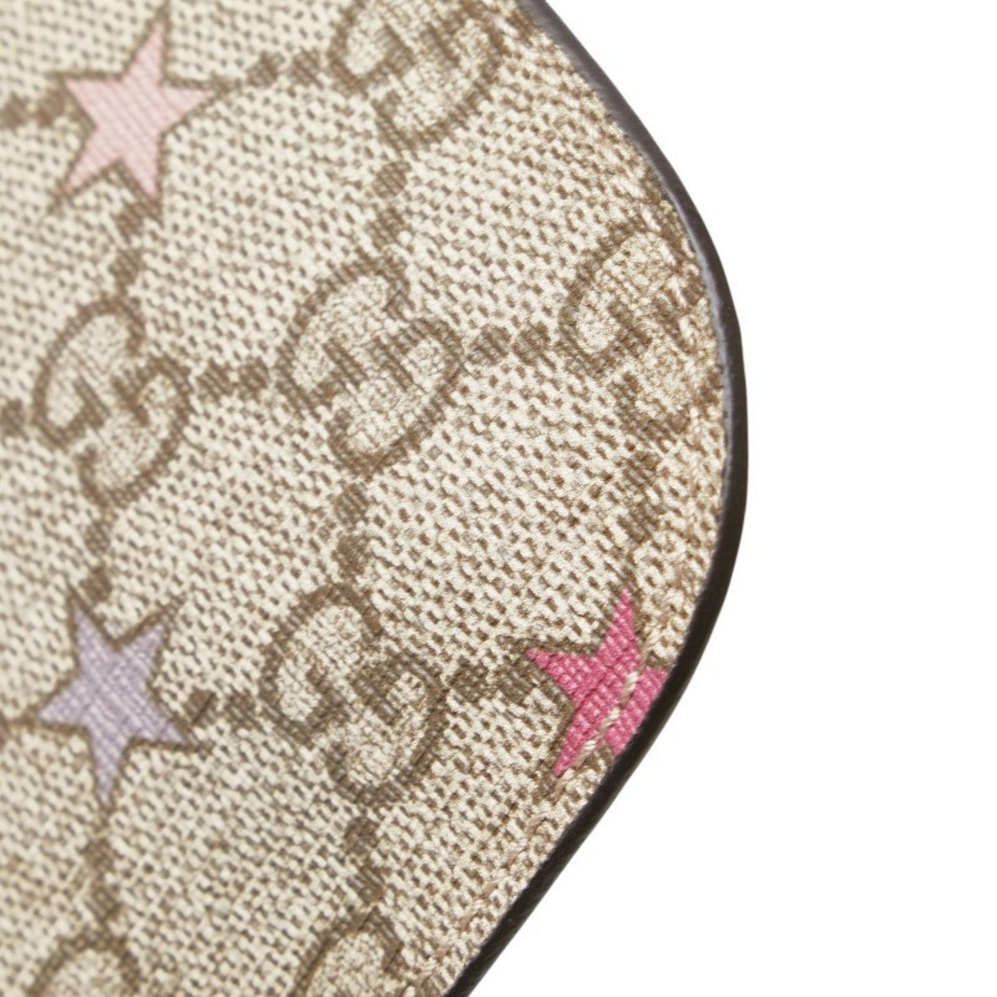 Gucci Beige Pink Pvc Leather Pouch