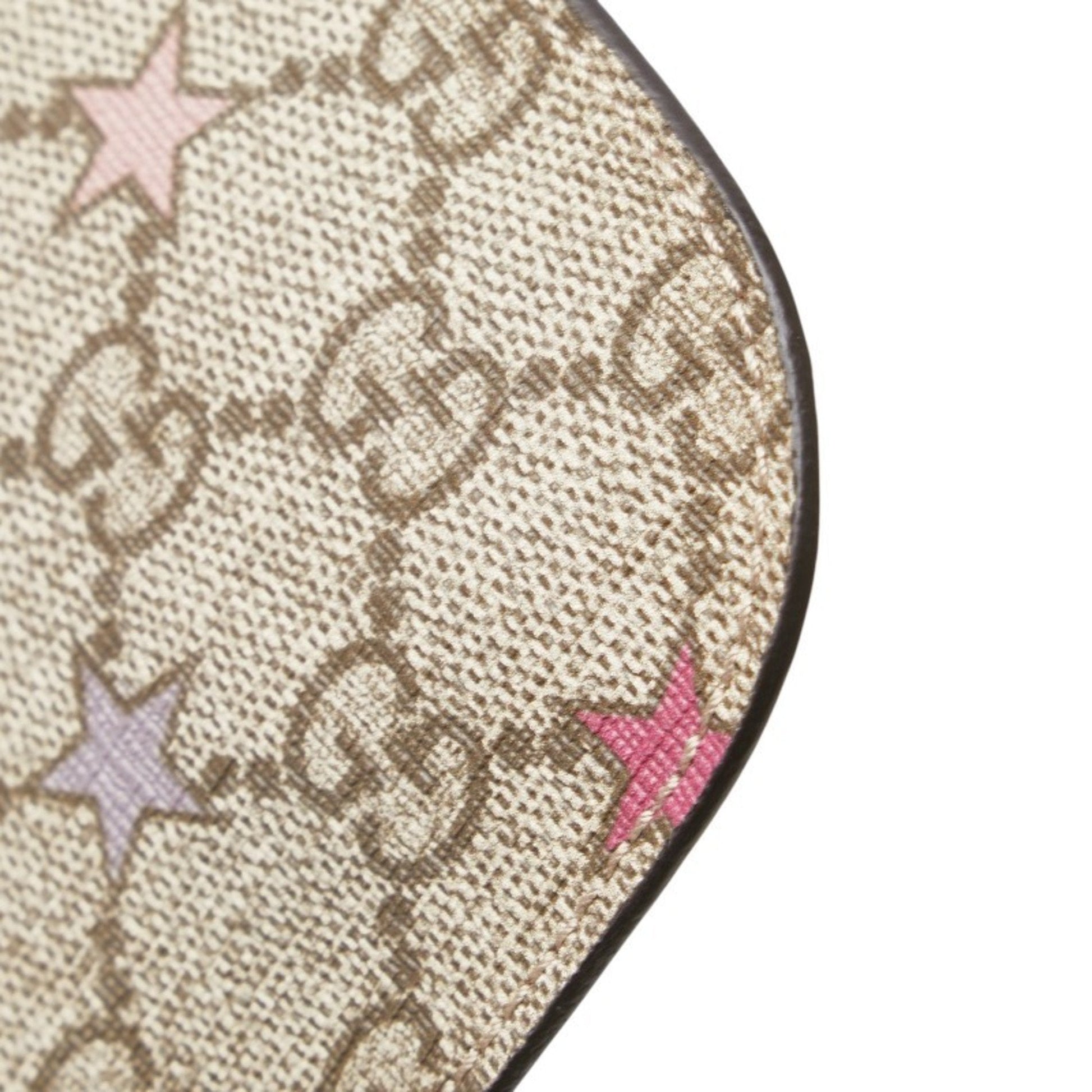 Gucci Beige Pink Pvc Leather Pouch