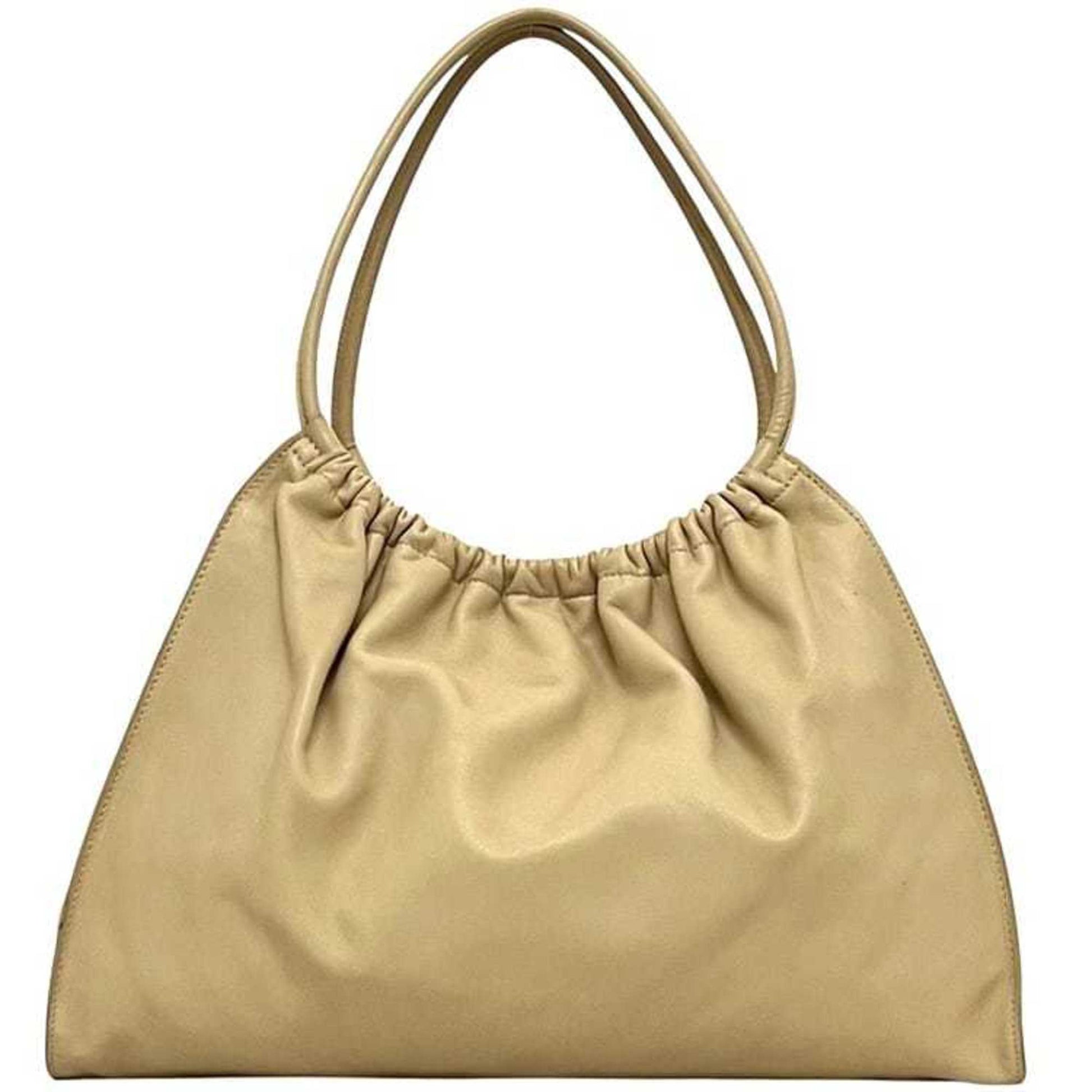 Gucci Beige Leather Tote Bag
