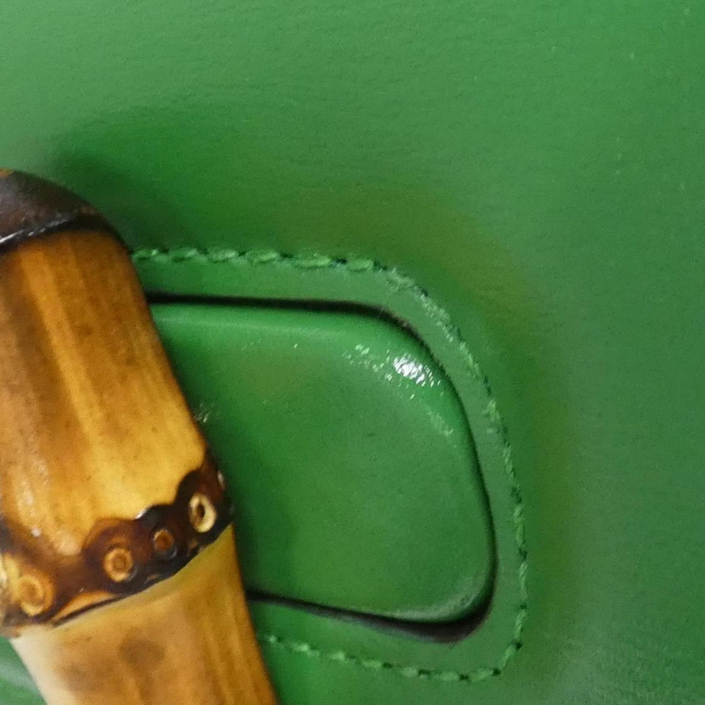 Gucci Green Leather Handbag