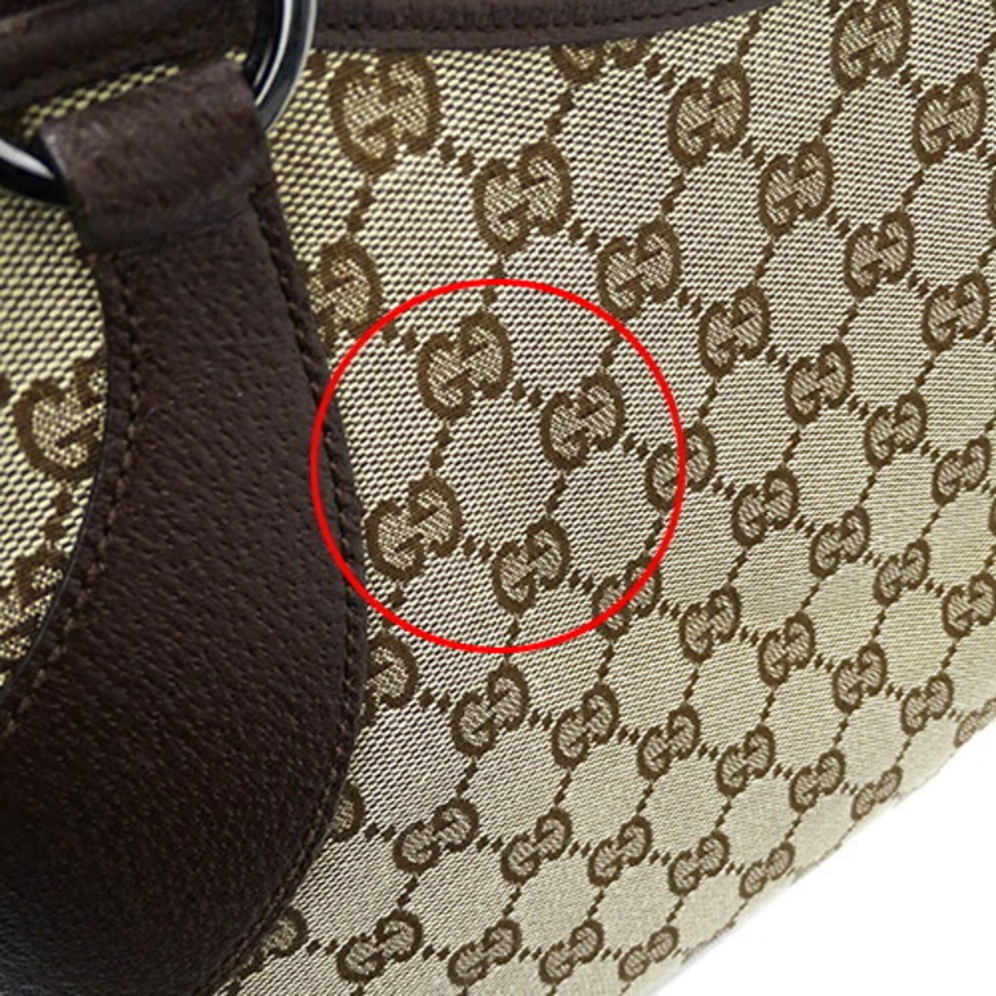 Gucci Beige Brown Gg Canvas Tote Bag