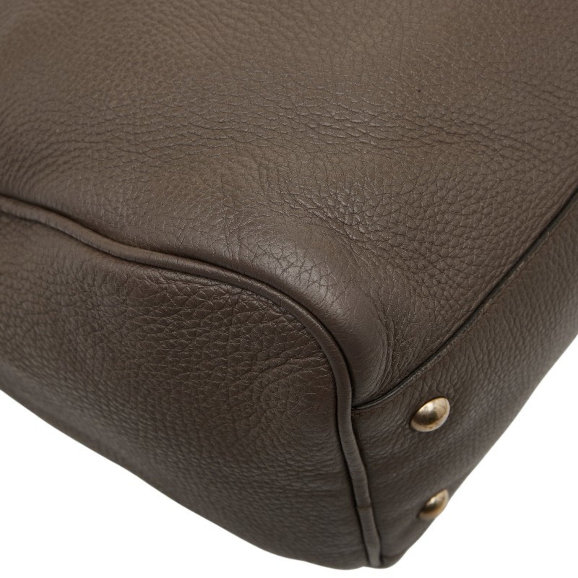 Gucci Brown Leather Handbag Shoulder Bag