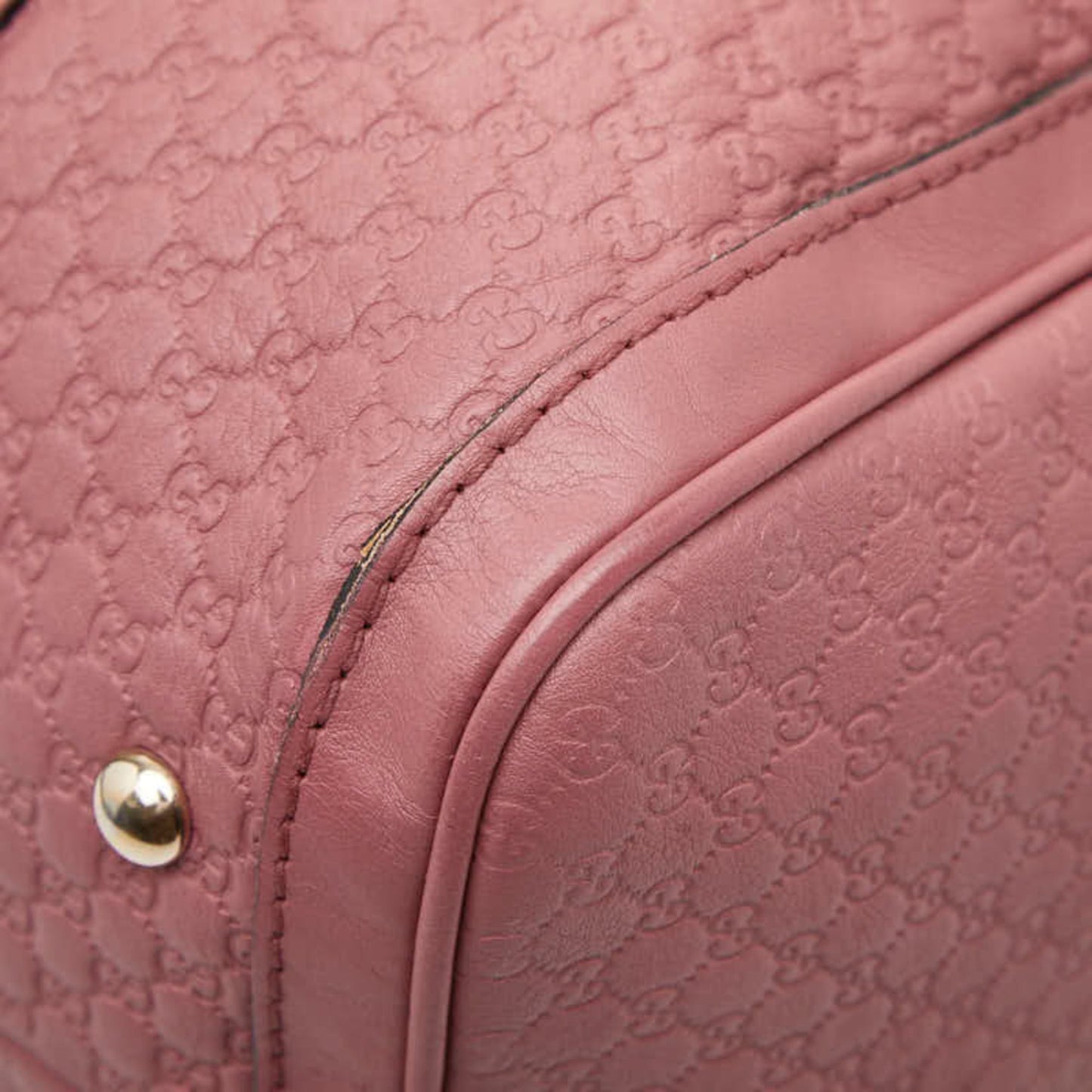 Gucci Pink Leather Boston Bag Shoulder Bag
