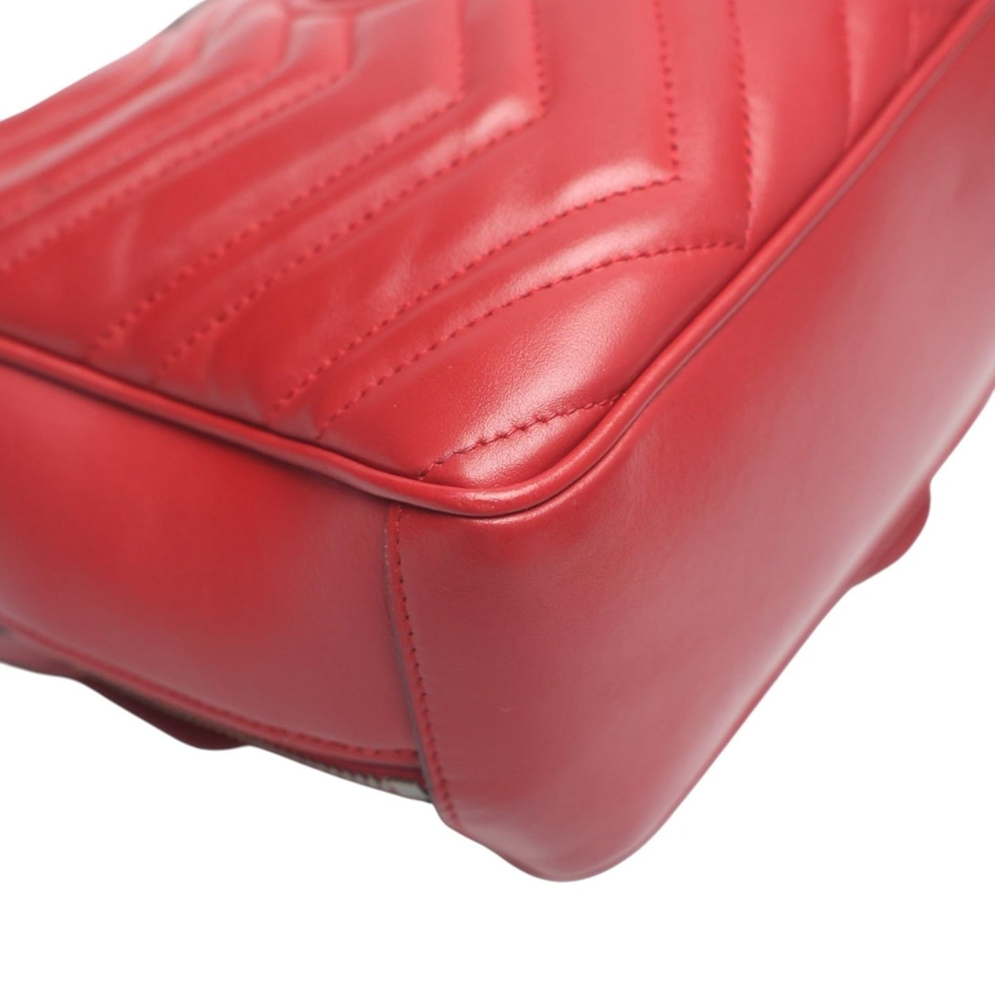 Gucci Red Color Leather Fanny Pack Sling Bag