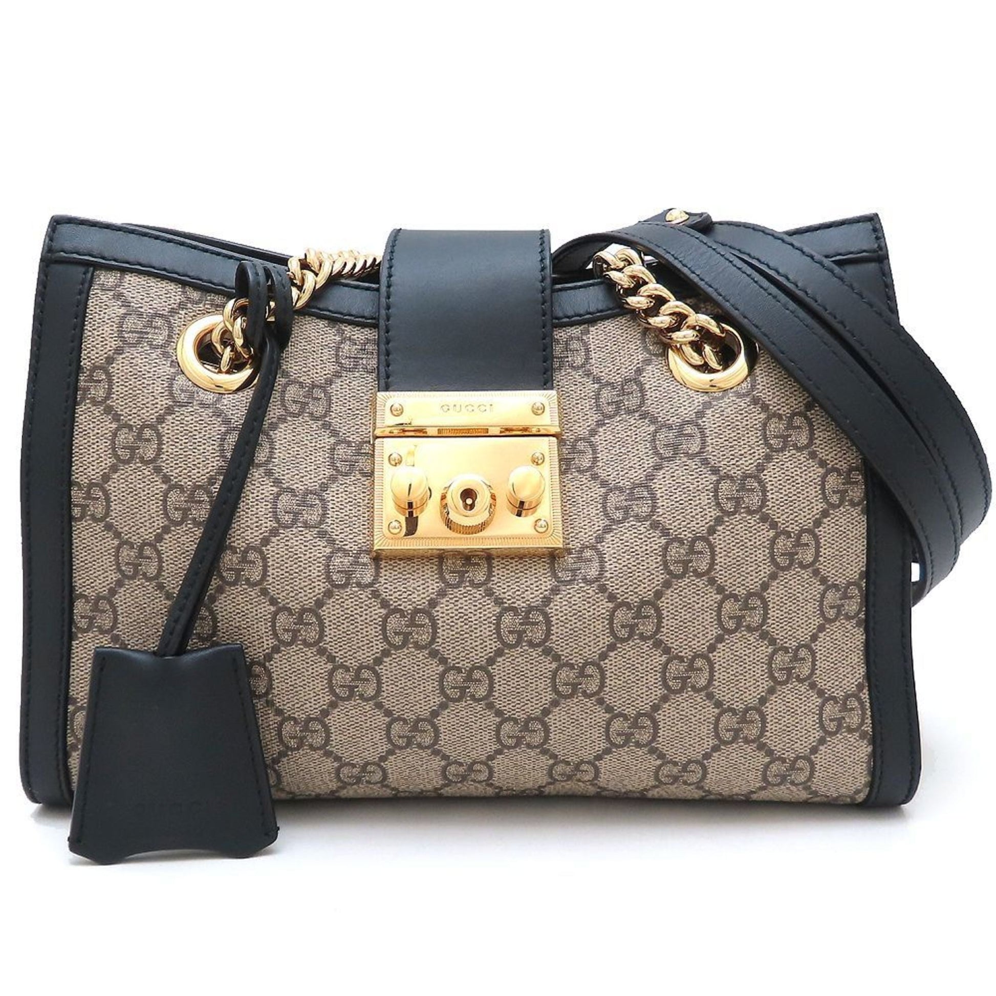 Gucci Brown Gg Supreme Leather Shoulder Bag Tote Bag