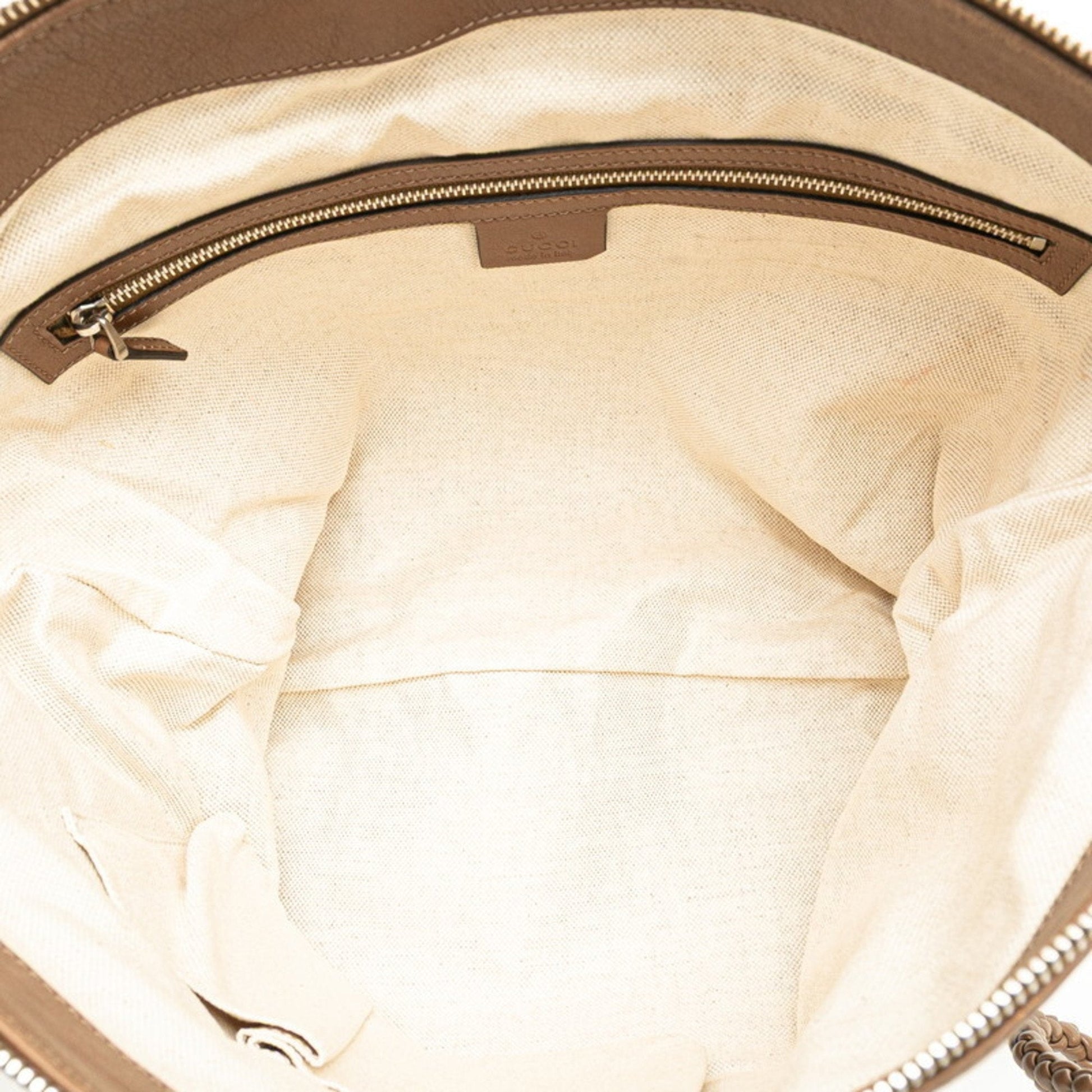 Gucci Brown Leather Shoulder Bag