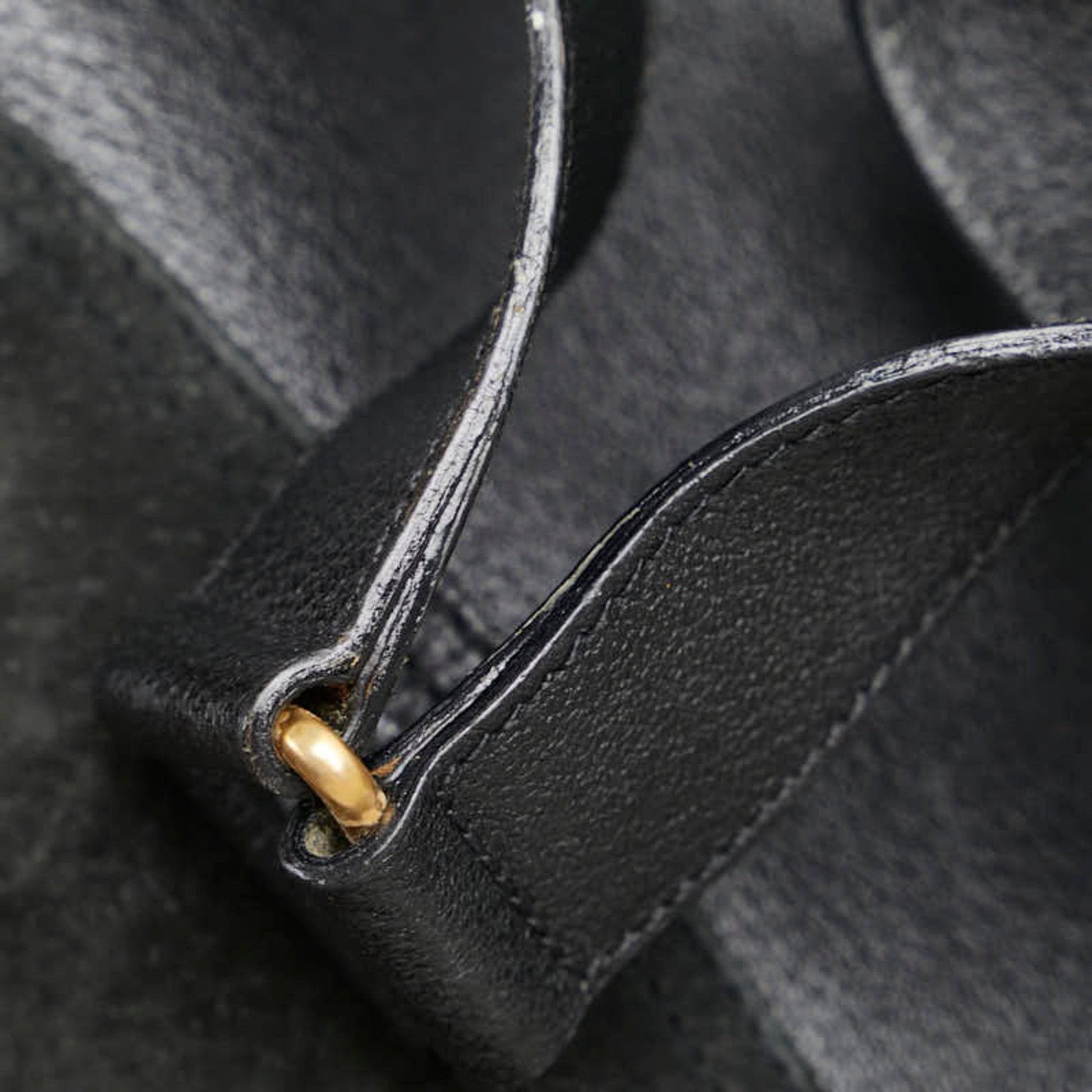 Gucci Bamboo Black Suede Leather Backpack