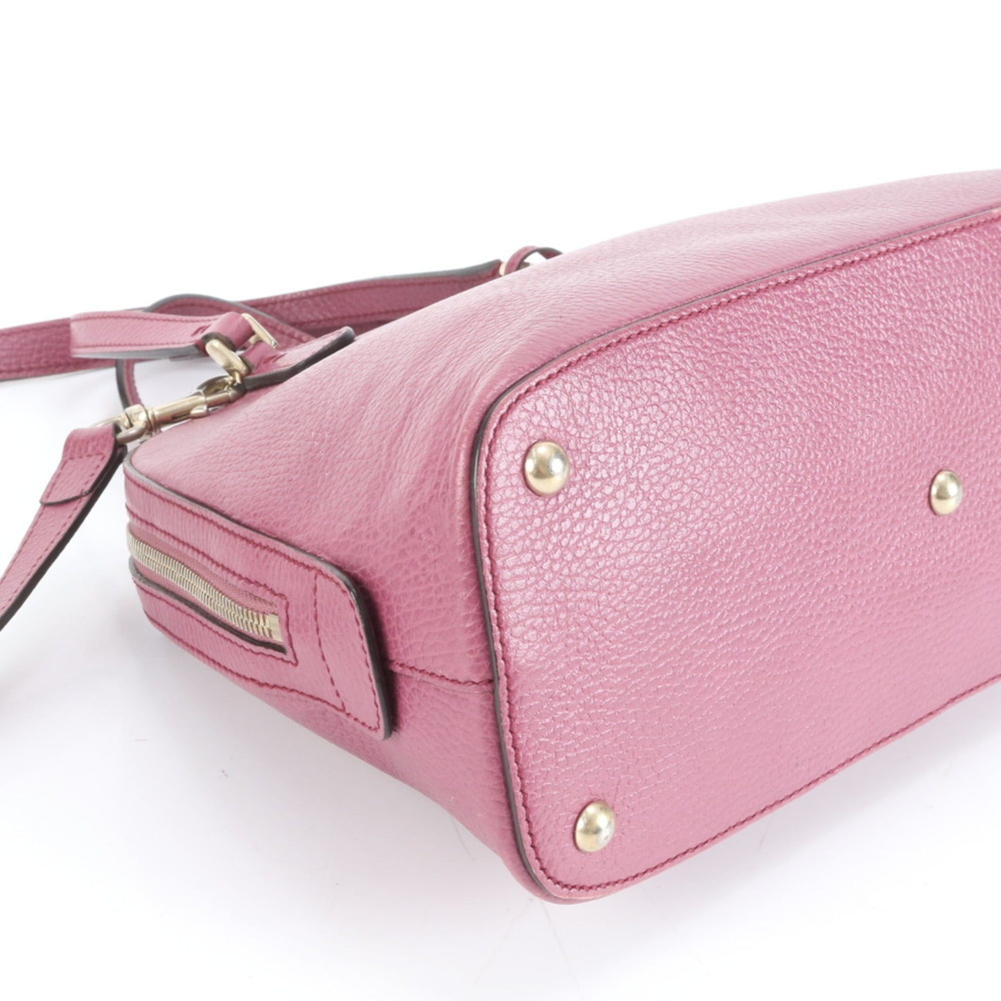 Gucci Pink Leather Shoulder Bag