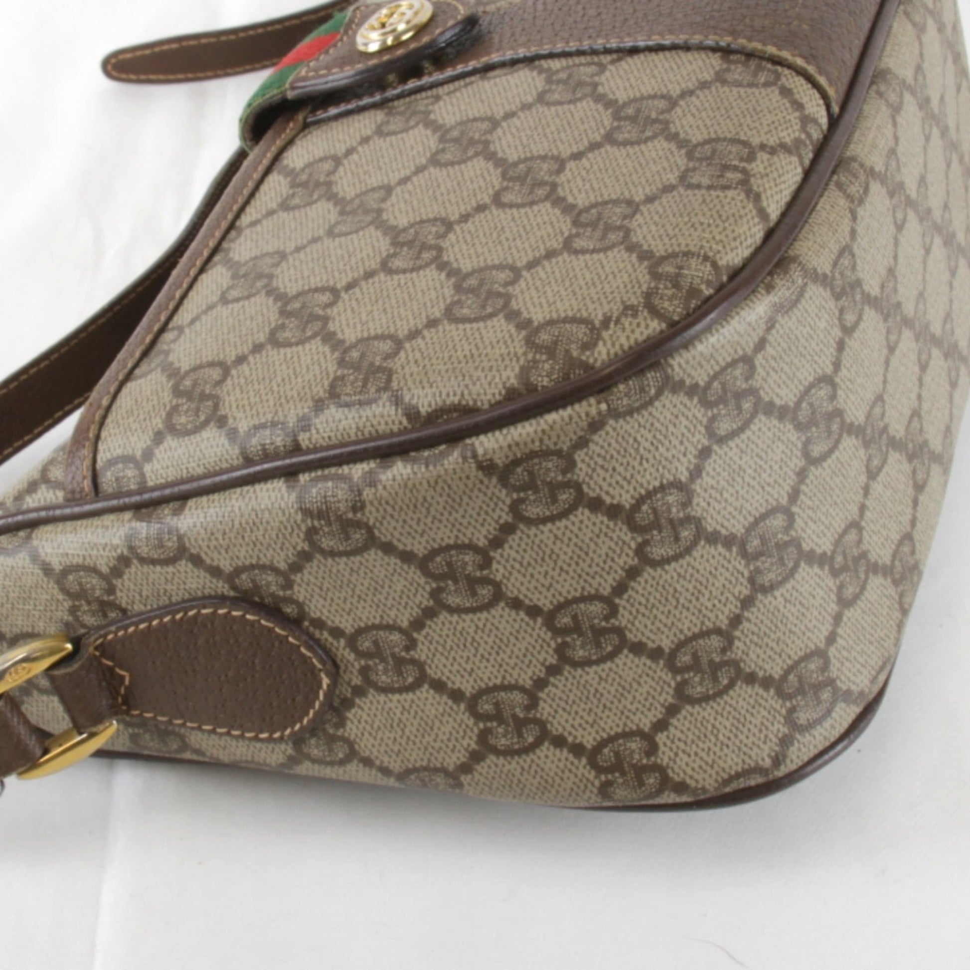 Gucci Brown Gg Supreme Shoulder Bag