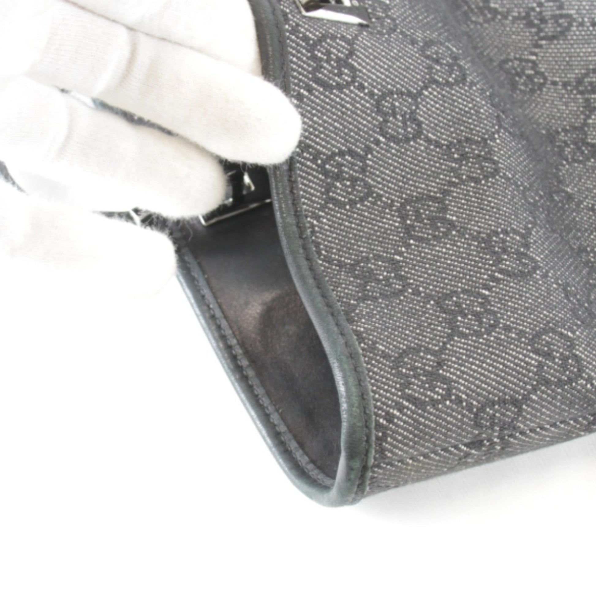 Gucci Black Gg Canvas Tote Bag