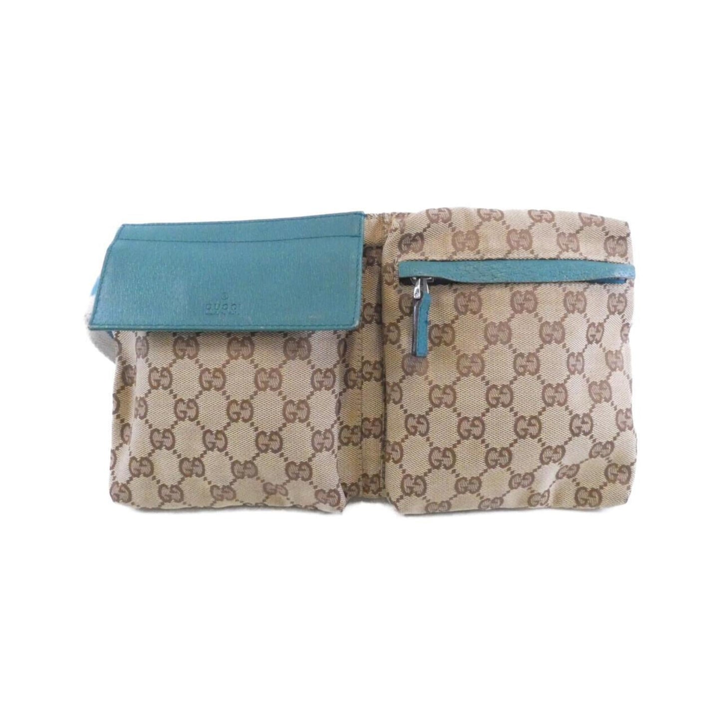 Gucci Beige Blue Gg Canvas Fanny Pack